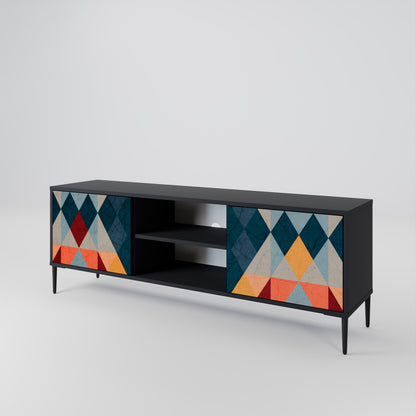 CRACKED ILLUSION Mueble de TV de 2 Puertas