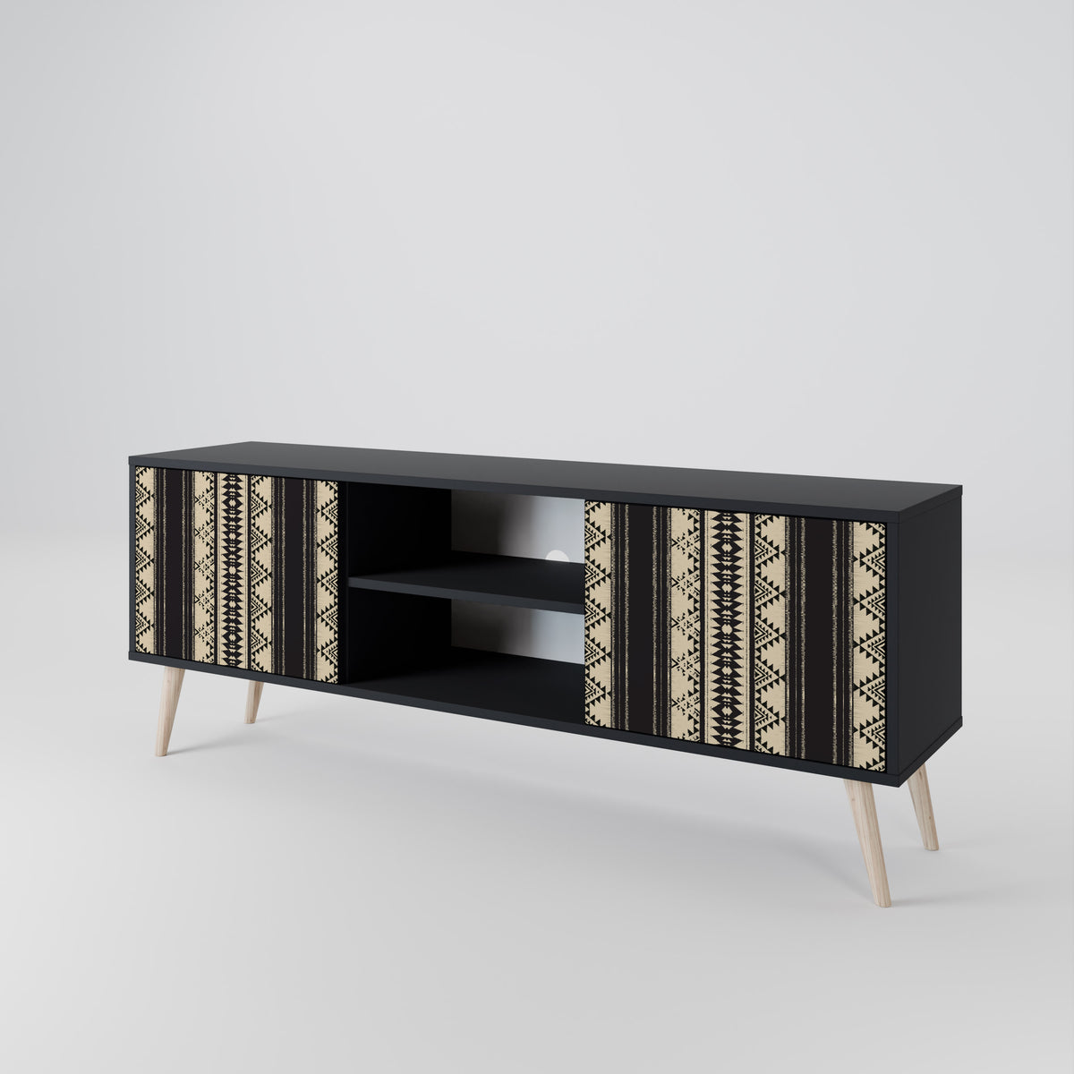AZTEC Mueble de TV de 2 Puertas
