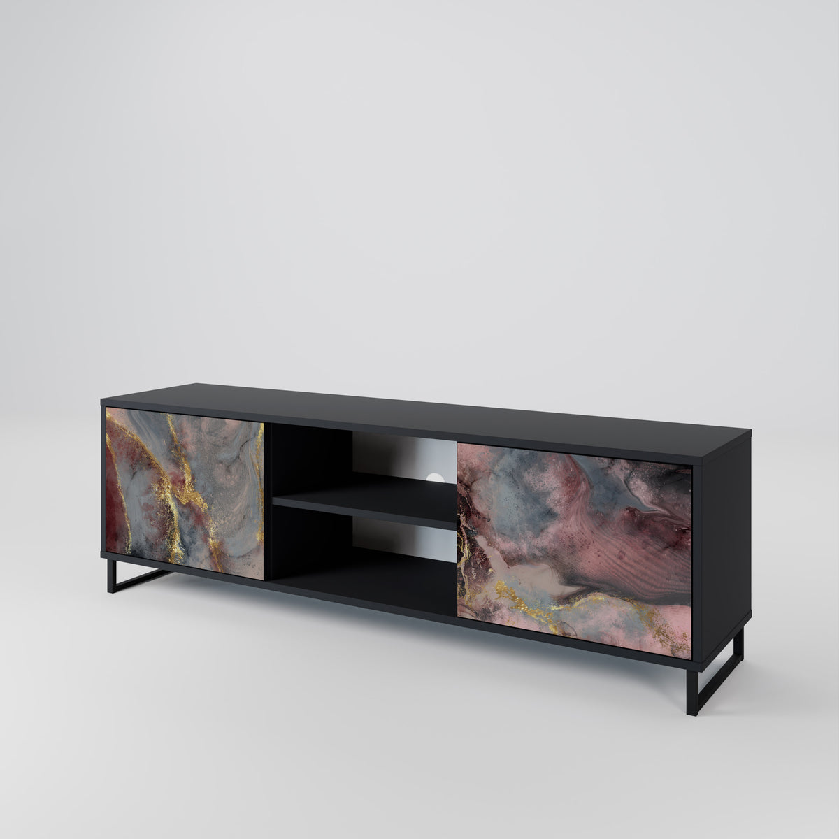 GOLDEN TIDES Mueble de TV de 2 Puertas