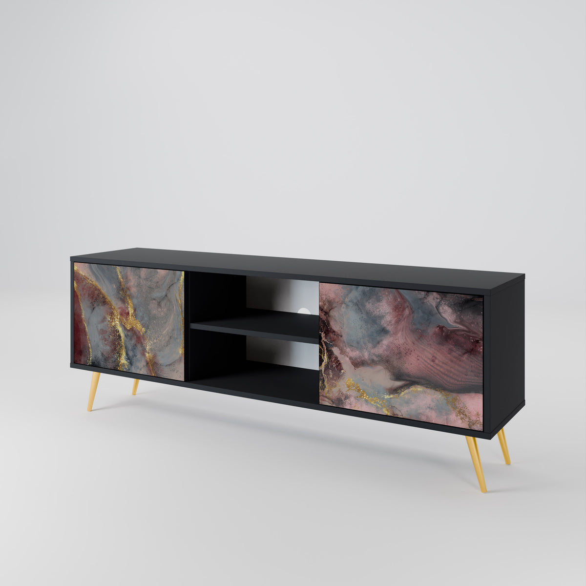 GOLDEN TIDES Mueble de TV de 2 Puertas