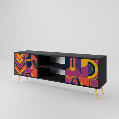 ELECTRIC PATTERNS Mueble de TV de 2 Puertas
