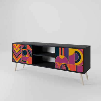 ELECTRIC PATTERNS Mueble de TV de 2 Puertas