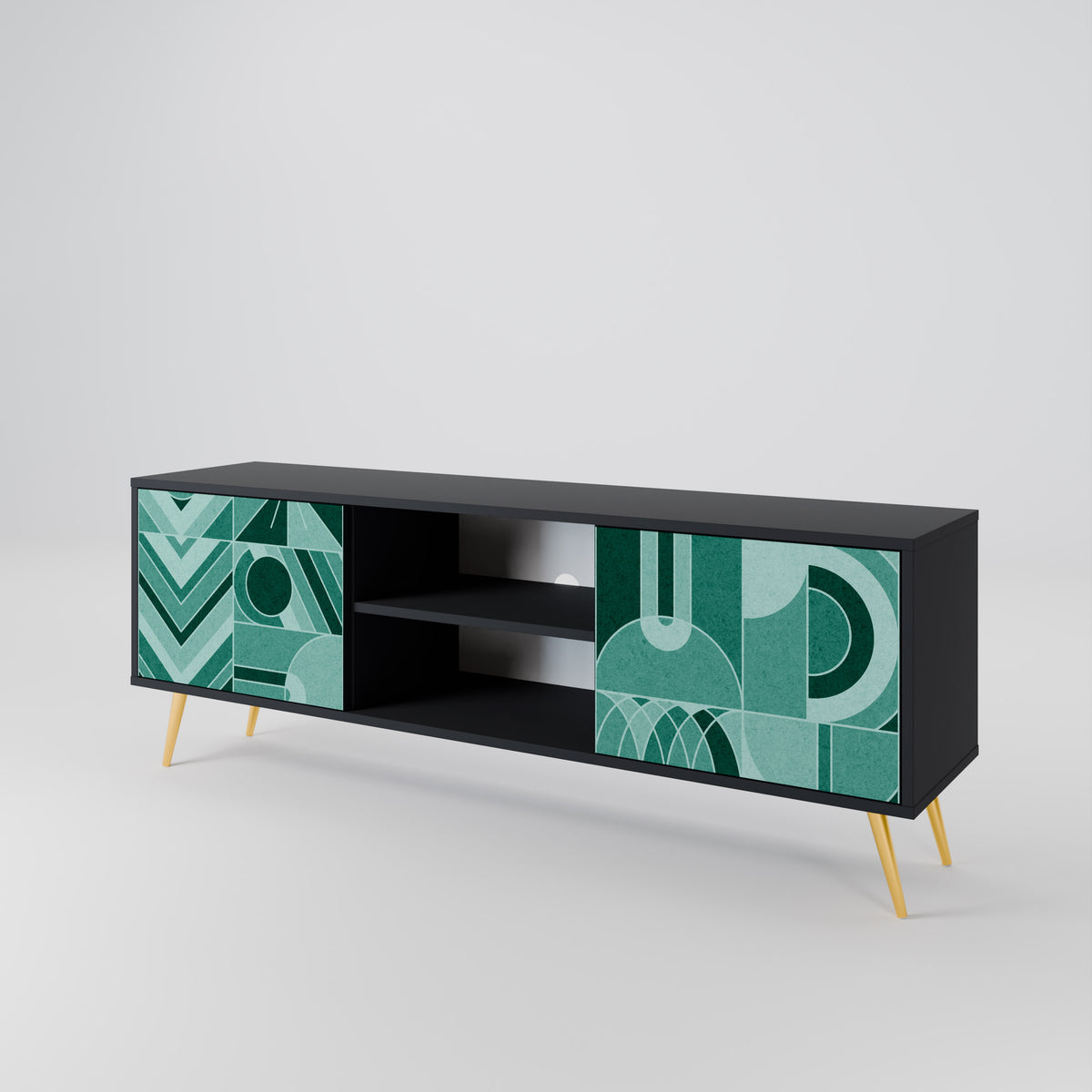 HARMONIC GRID Mueble de TV de 2 Puertas