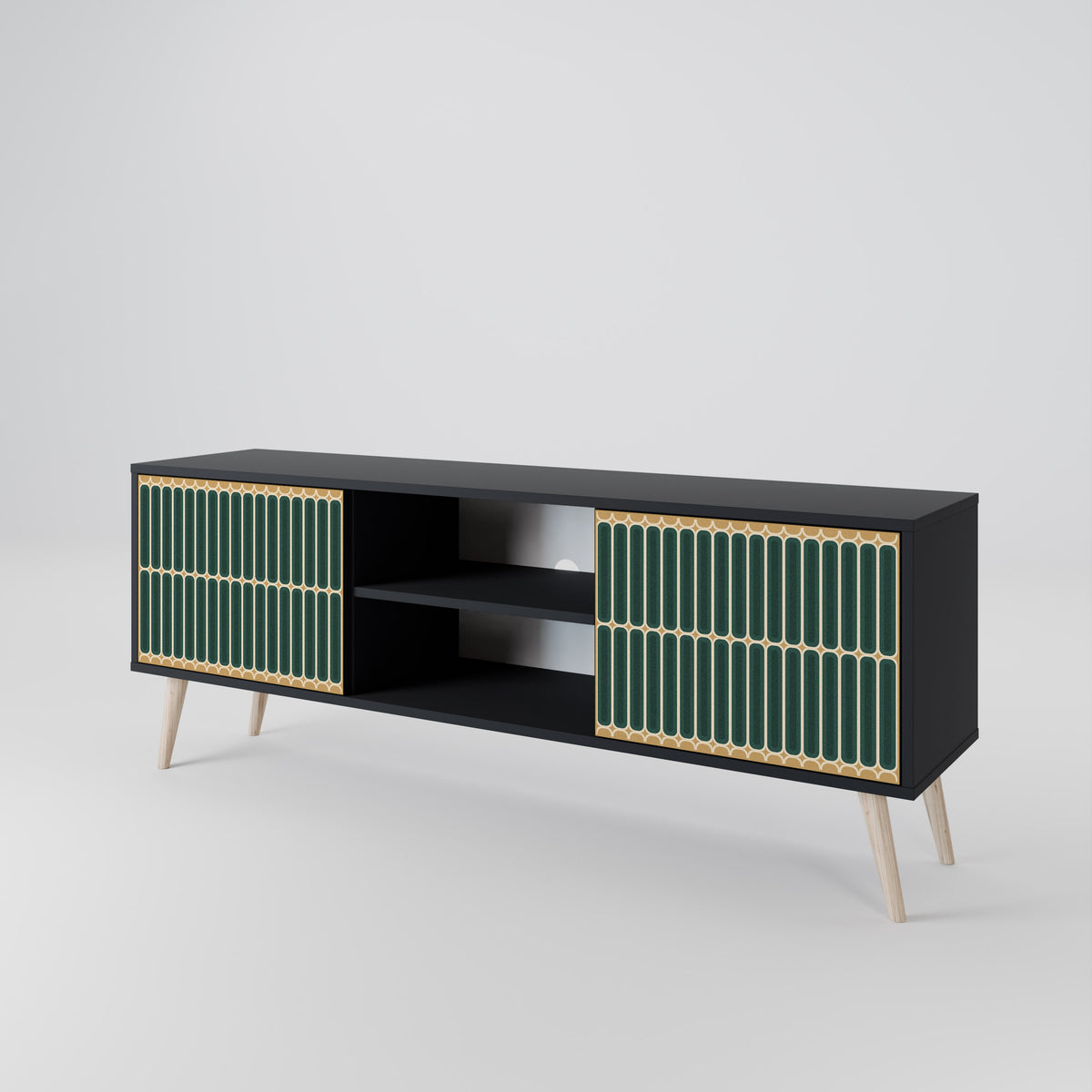 ILUSION GATE Mueble de TV de 2 Puertas