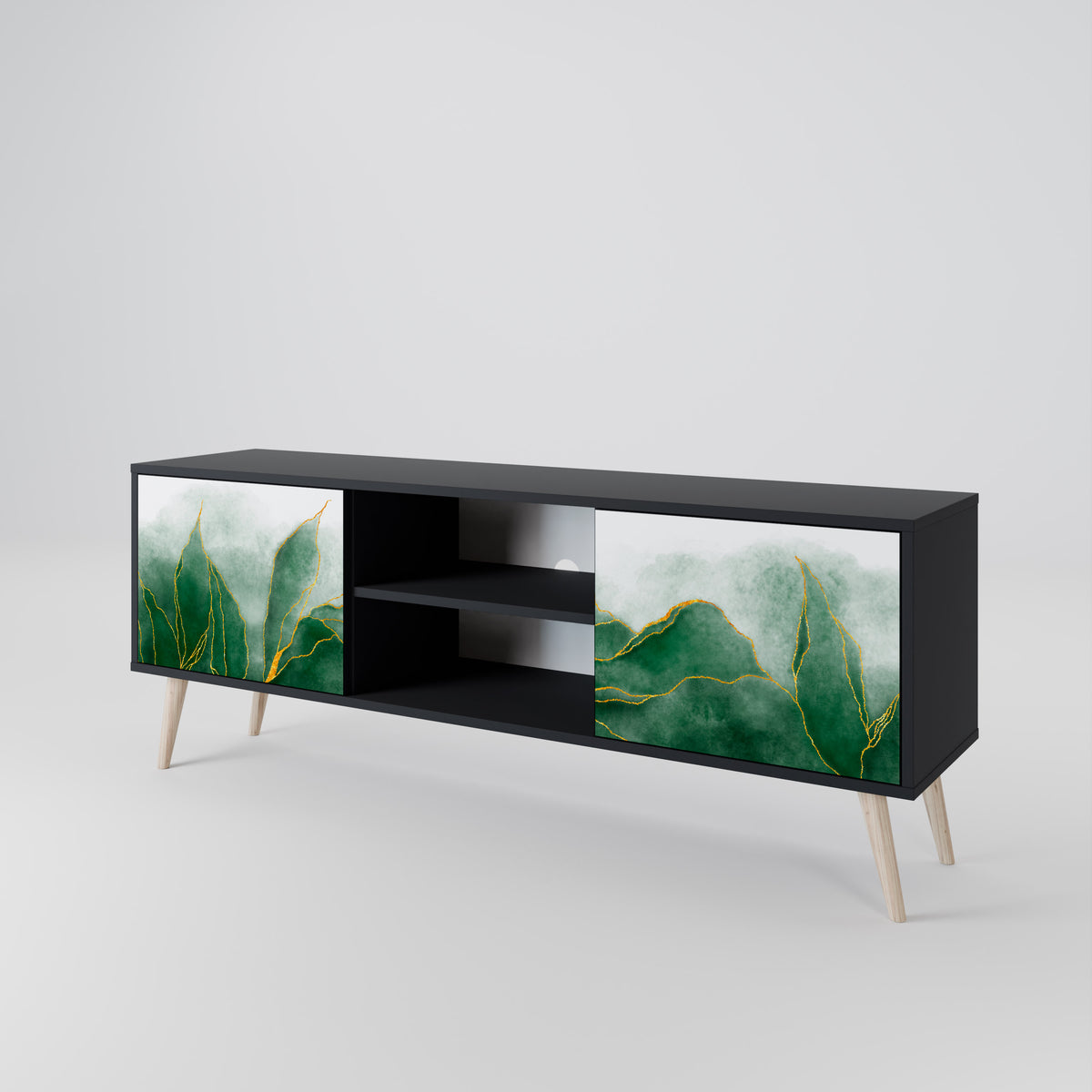 EXPENSIVE NATURE Mueble de TV de 2 Puertas