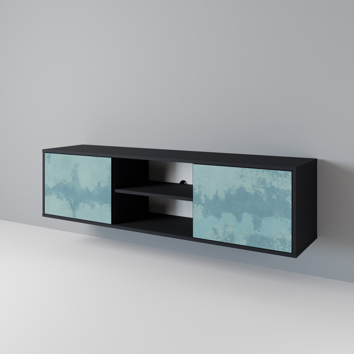 SKY WASH Mueble de TV de 2 Puertas