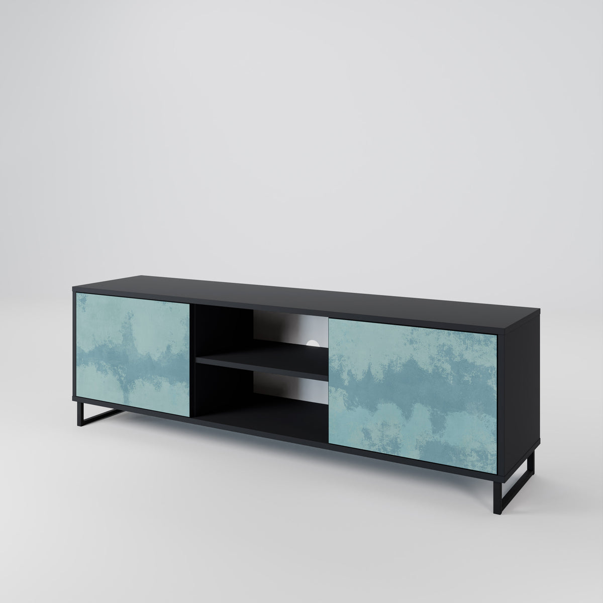 SKY WASH Mueble de TV de 2 Puertas