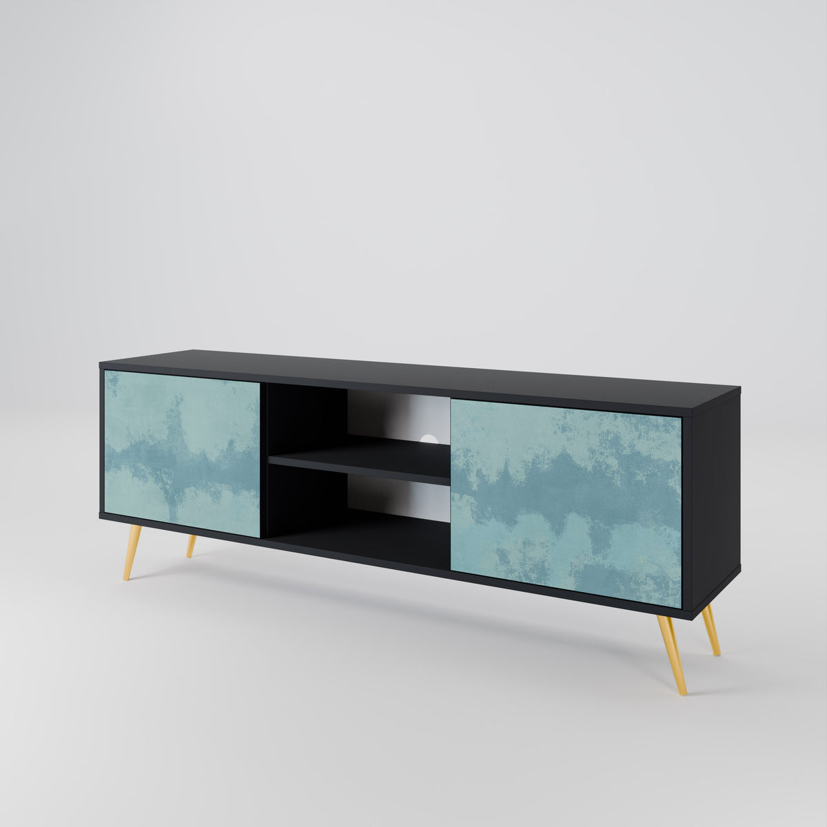 SKY WASH Mueble de TV de 2 Puertas