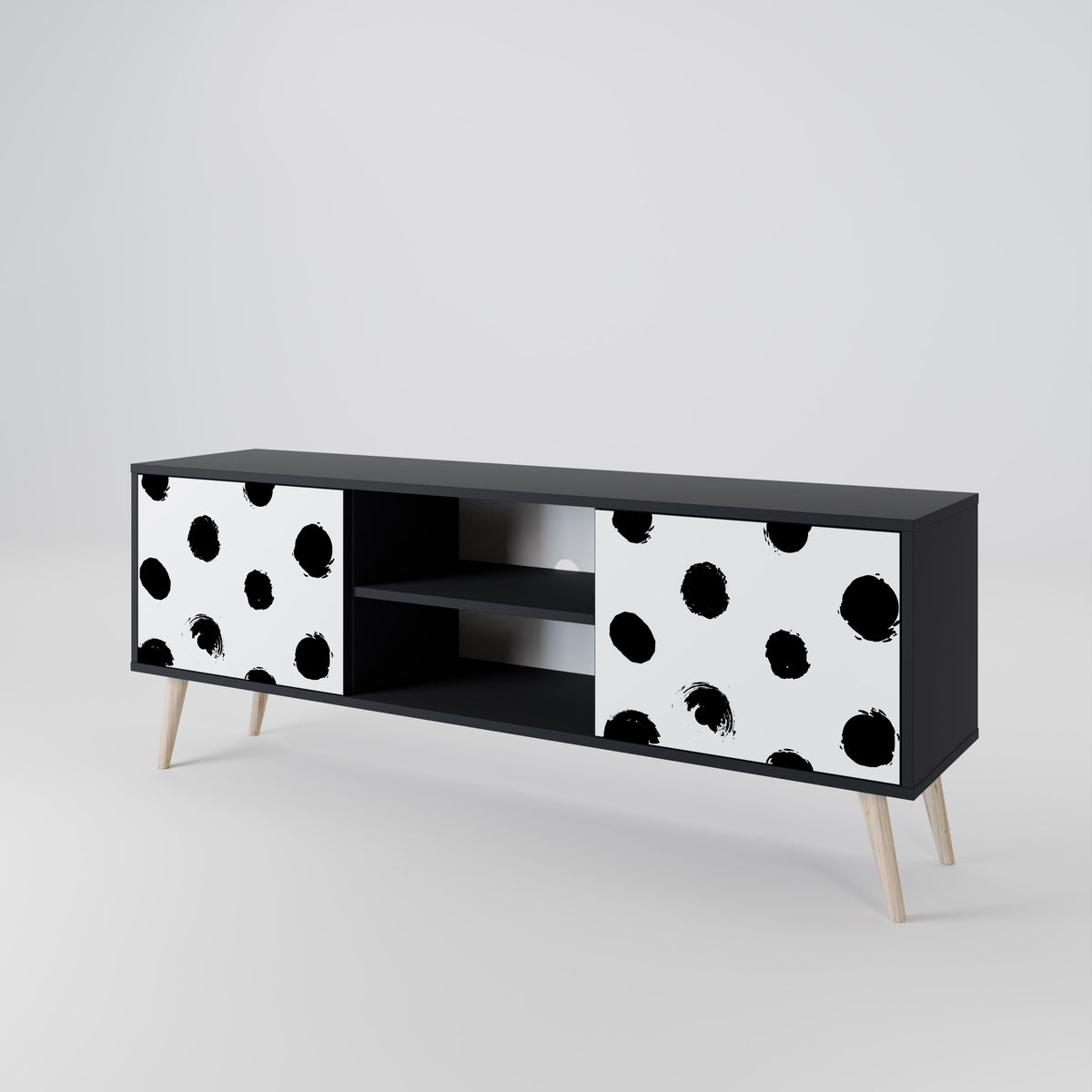 SLIPPING MINUTES Mueble de TV de 2 Puertas