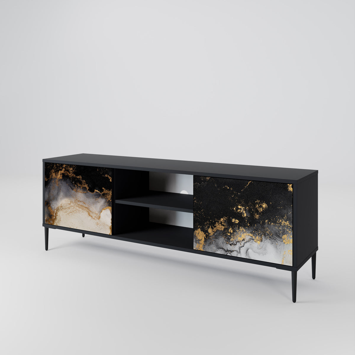 MARBLE OF TOMMORROW Mueble de TV de 2 Puertas
