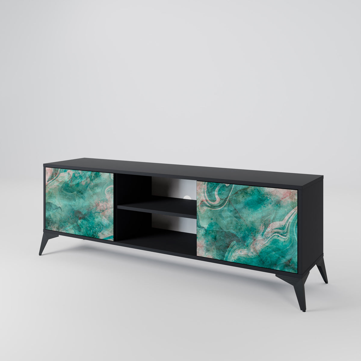 ABSTRACT ALCHEMY Mueble de TV de 2 Puertas