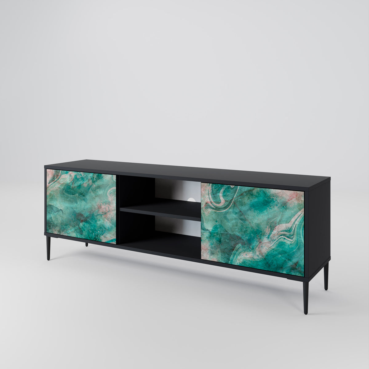 ABSTRACT ALCHEMY Mueble de TV de 2 Puertas