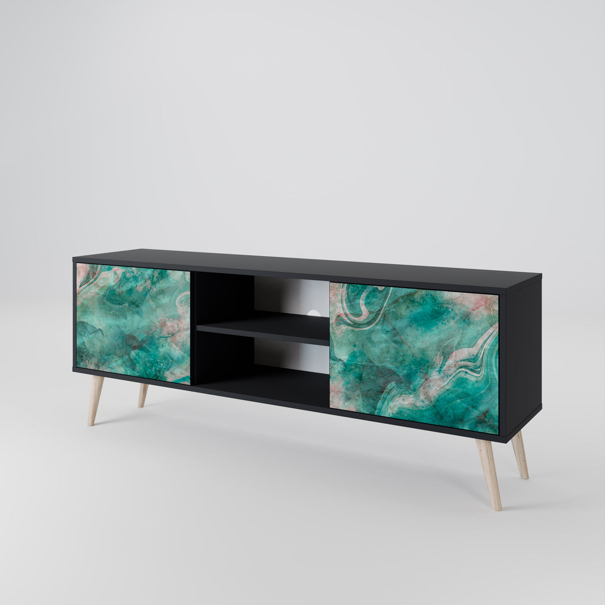 ABSTRACT ALCHEMY Mueble de TV de 2 Puertas