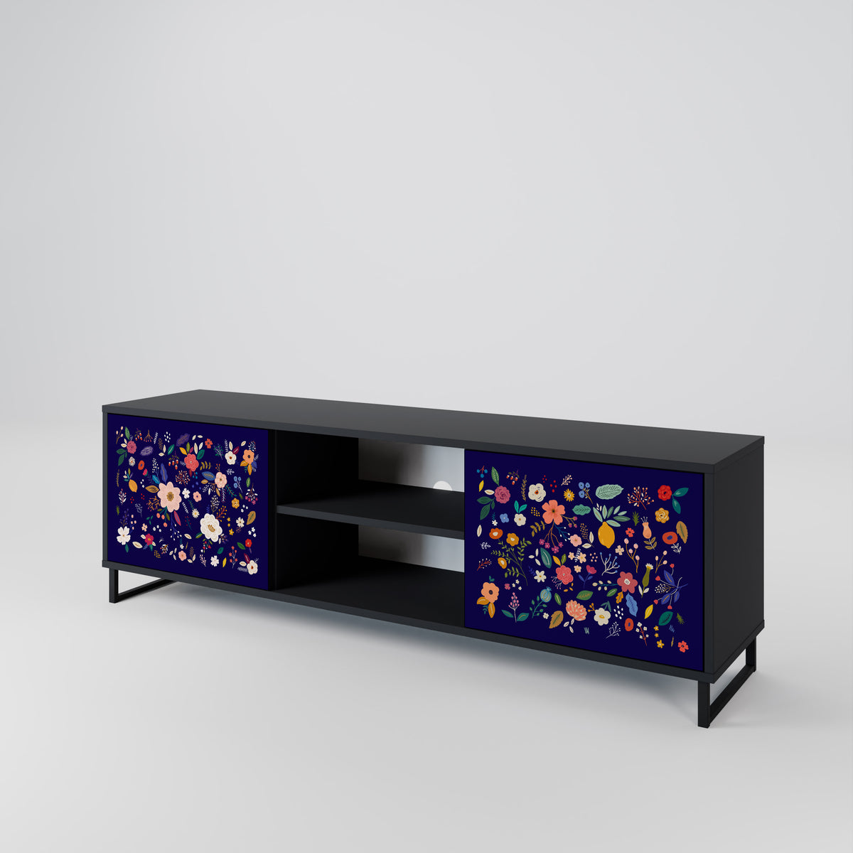 FLORAL COMBINATION Mueble de TV de 2 Puertas