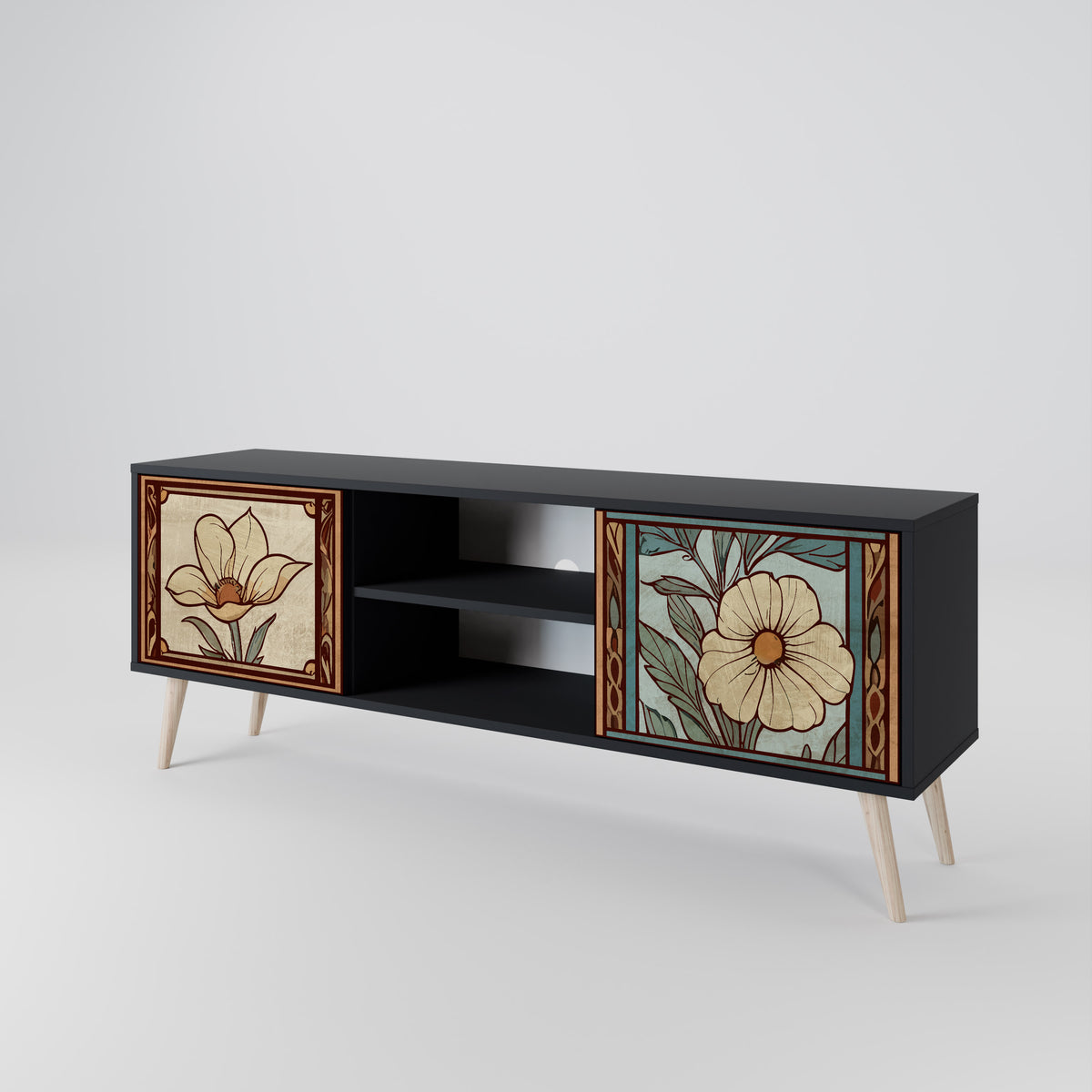 TIMELESS FLORA Mueble de TV de 2 Puertas