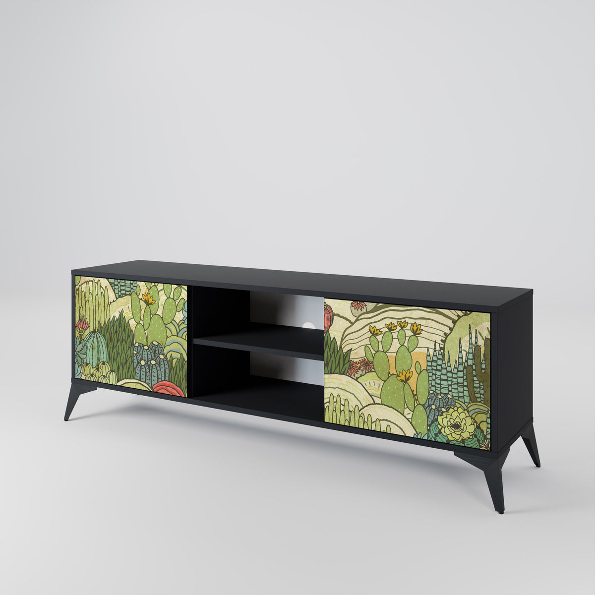 SUCCULENTS KALEIDOSCOPE Mueble de TV de 2 Puertas