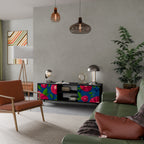 SPRING THOUGHTS Mueble de TV de 2 Puertas en Acabado Negro