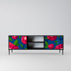 SPRING THOUGHTS Mueble de TV de 2 Puertas en Acabado Negro