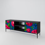 SPRING THOUGHTS Mueble de TV de 2 Puertas en Acabado Negro