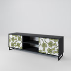 SEEDLING SONGBIRD 2-Door TV Stand in Black Finish