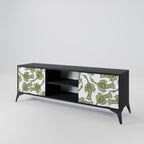 SEEDLING SONGBIRD 2-Door TV Stand in Black Finish