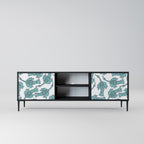 WATERSPOUT SONGIBIRD Mueble de TV de 2 Puertas en Acabado Negro