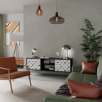 CATS COMPILATION 2-Door TV Stand in Black Finish