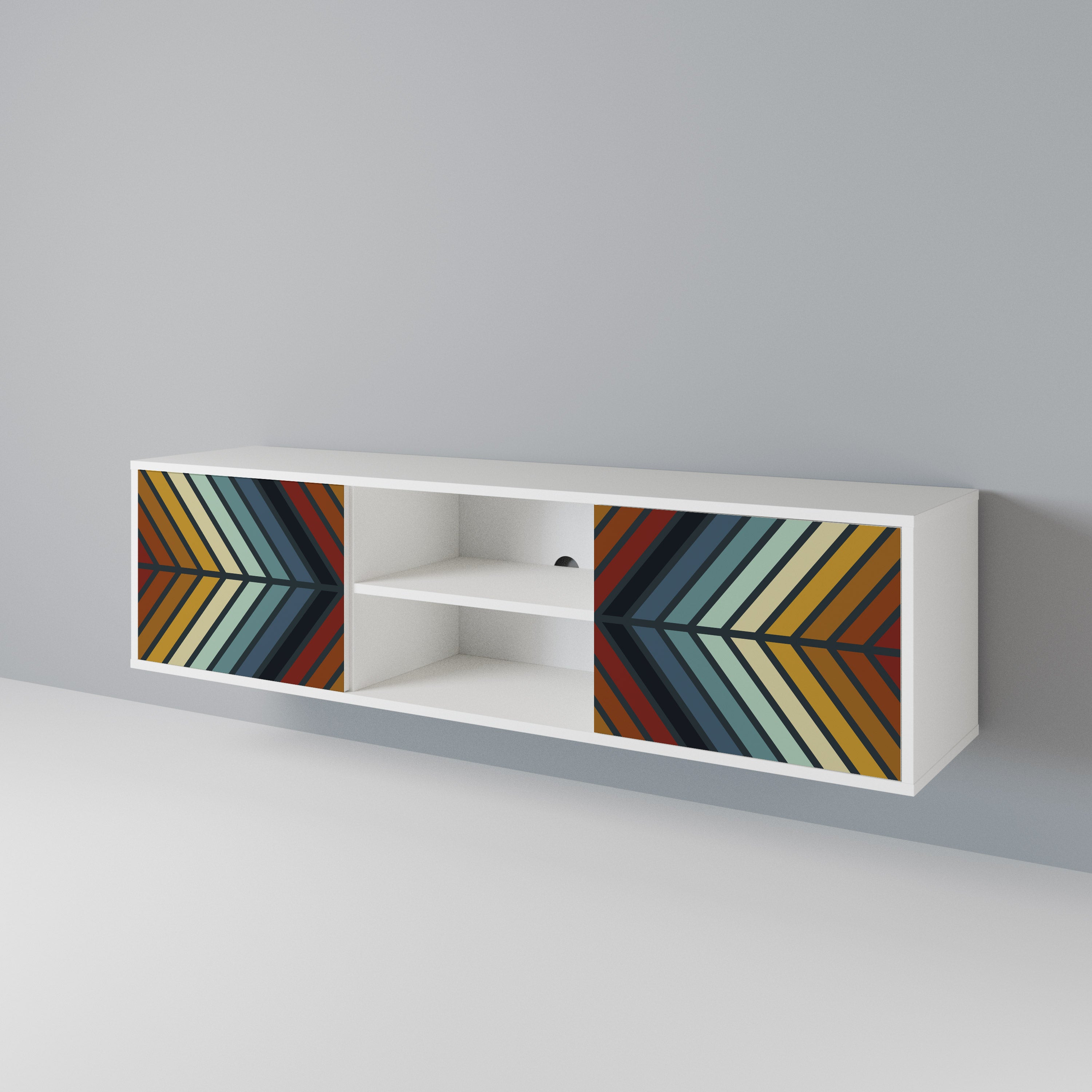 INDIGENOUS ZIGZAG Mueble de TV de 2 Puertas