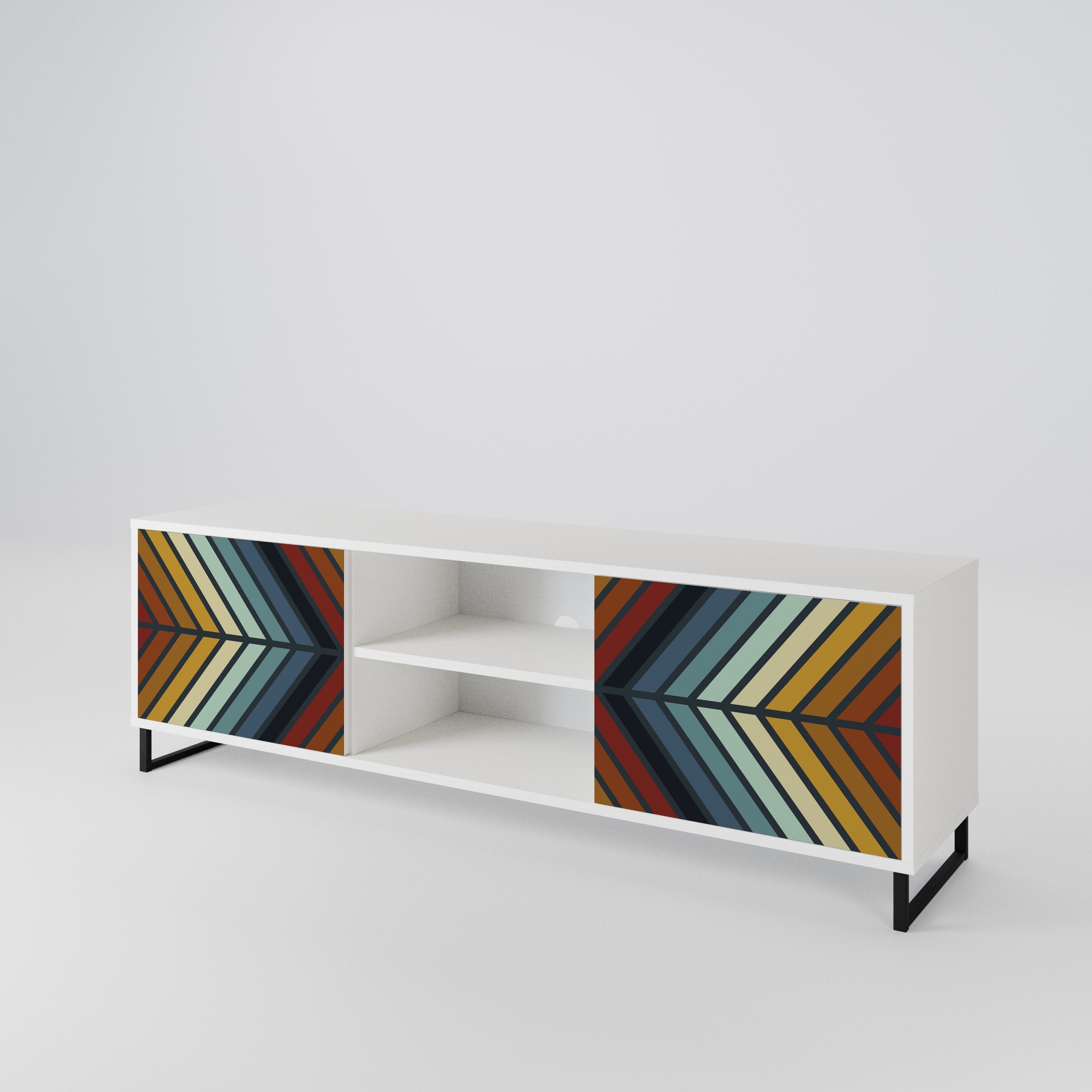 INDIGENOUS ZIGZAG Mueble de TV de 2 Puertas