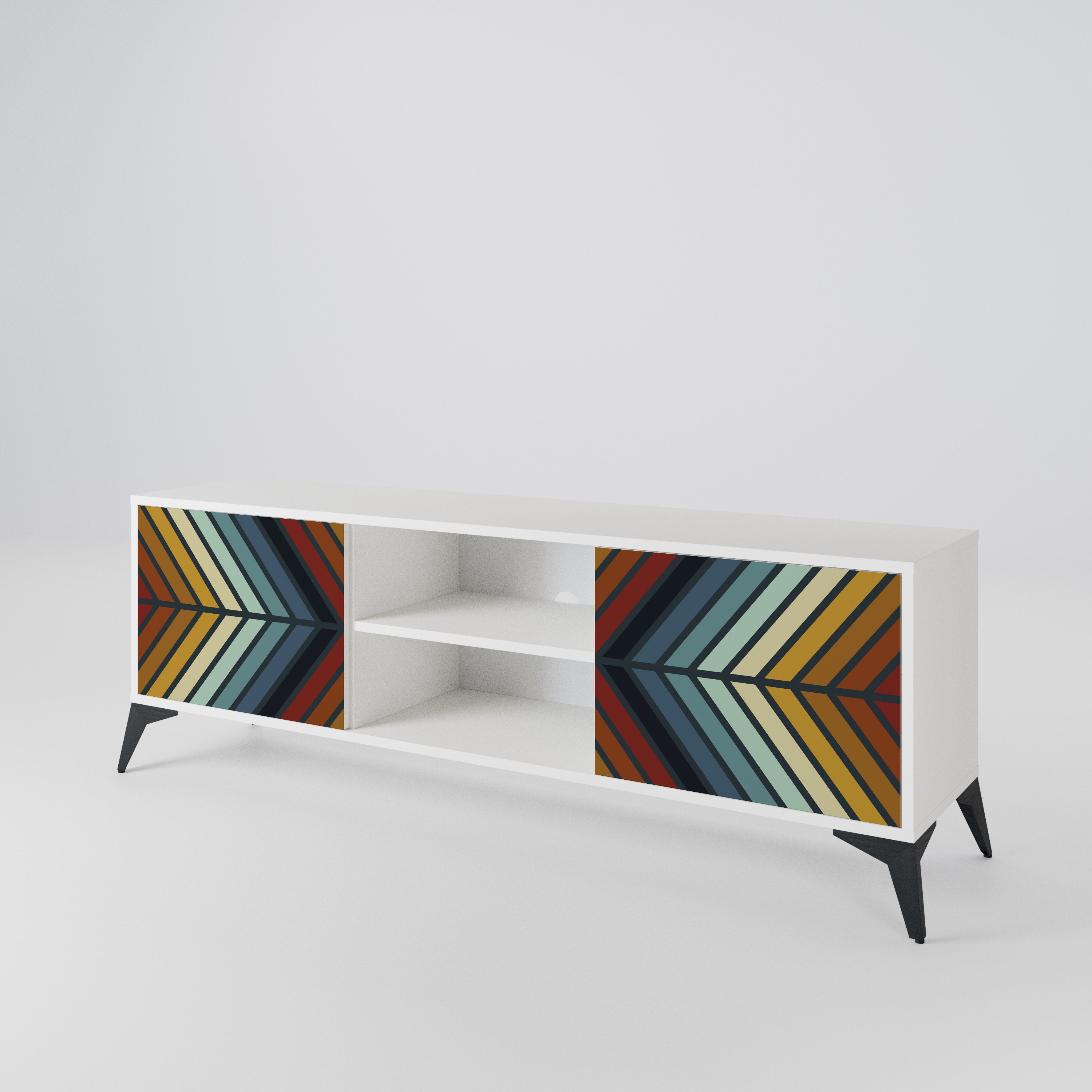 INDIGENOUS ZIGZAG Mueble de TV de 2 Puertas