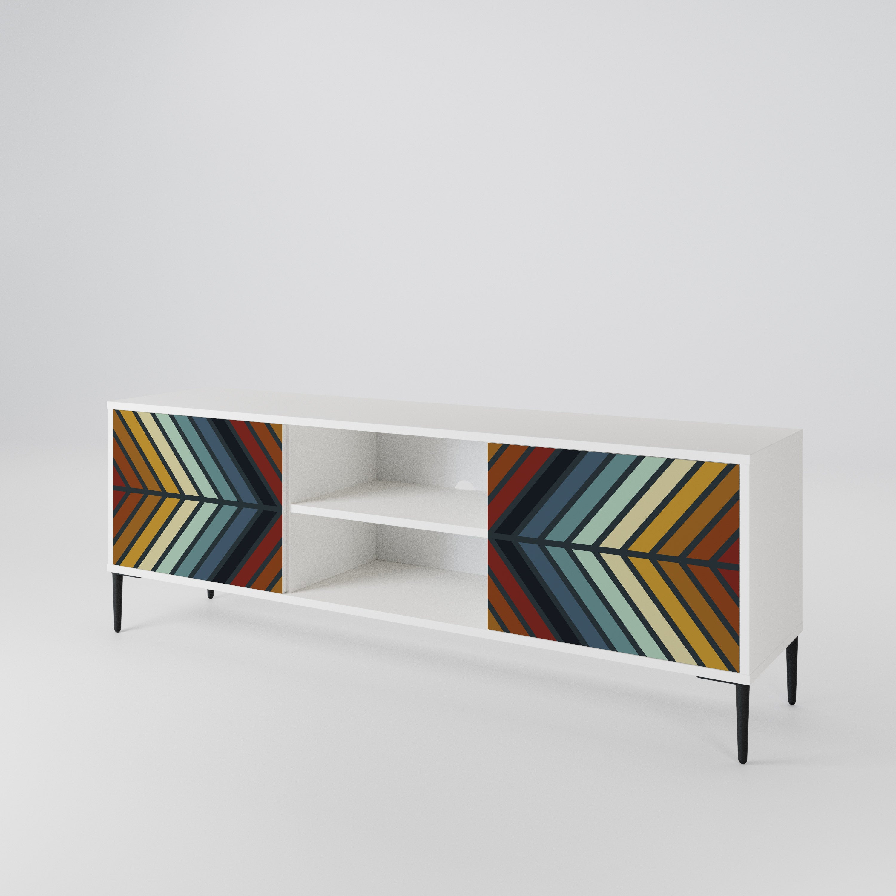 INDIGENOUS ZIGZAG Mueble de TV de 2 Puertas