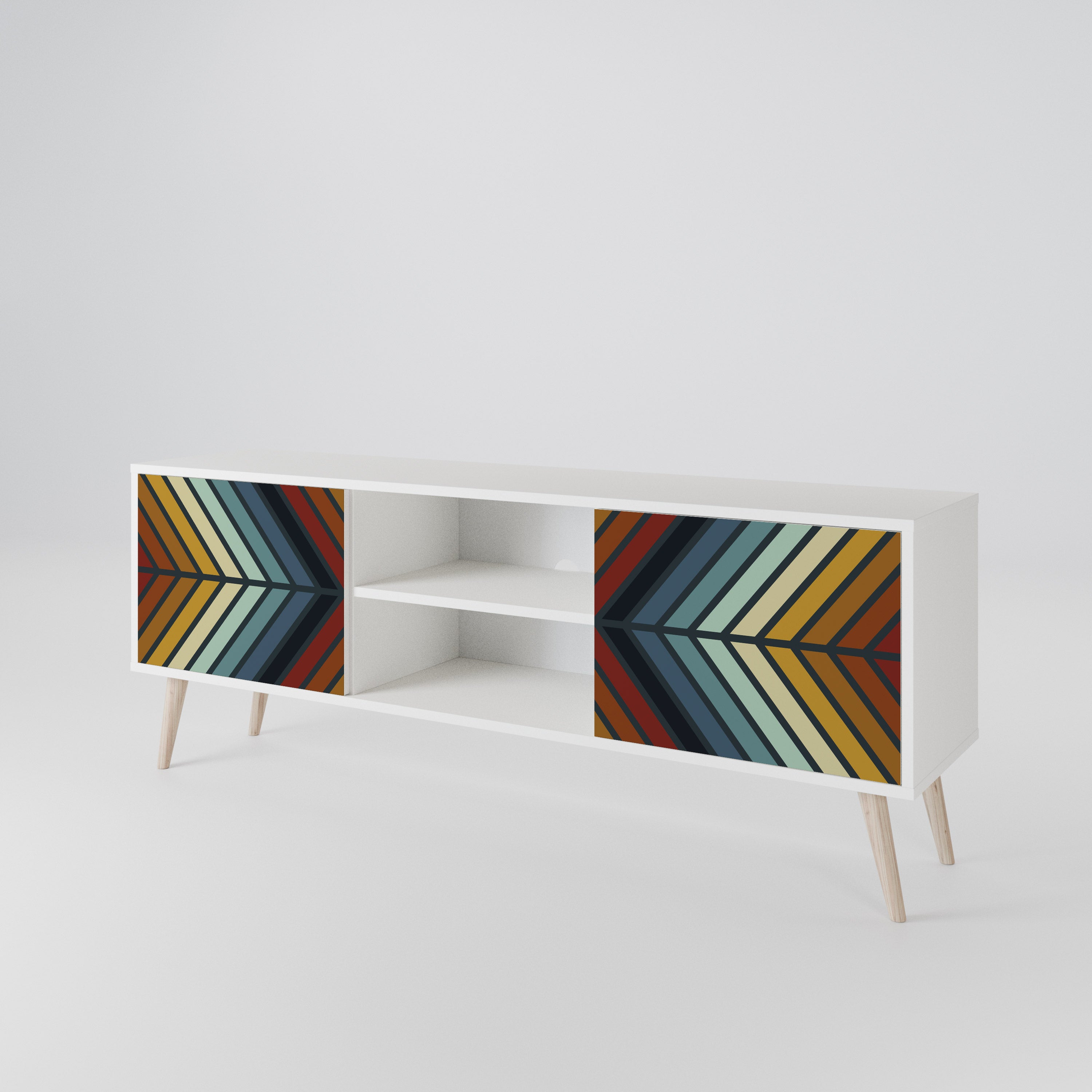 INDIGENOUS ZIGZAG Mueble de TV de 2 Puertas