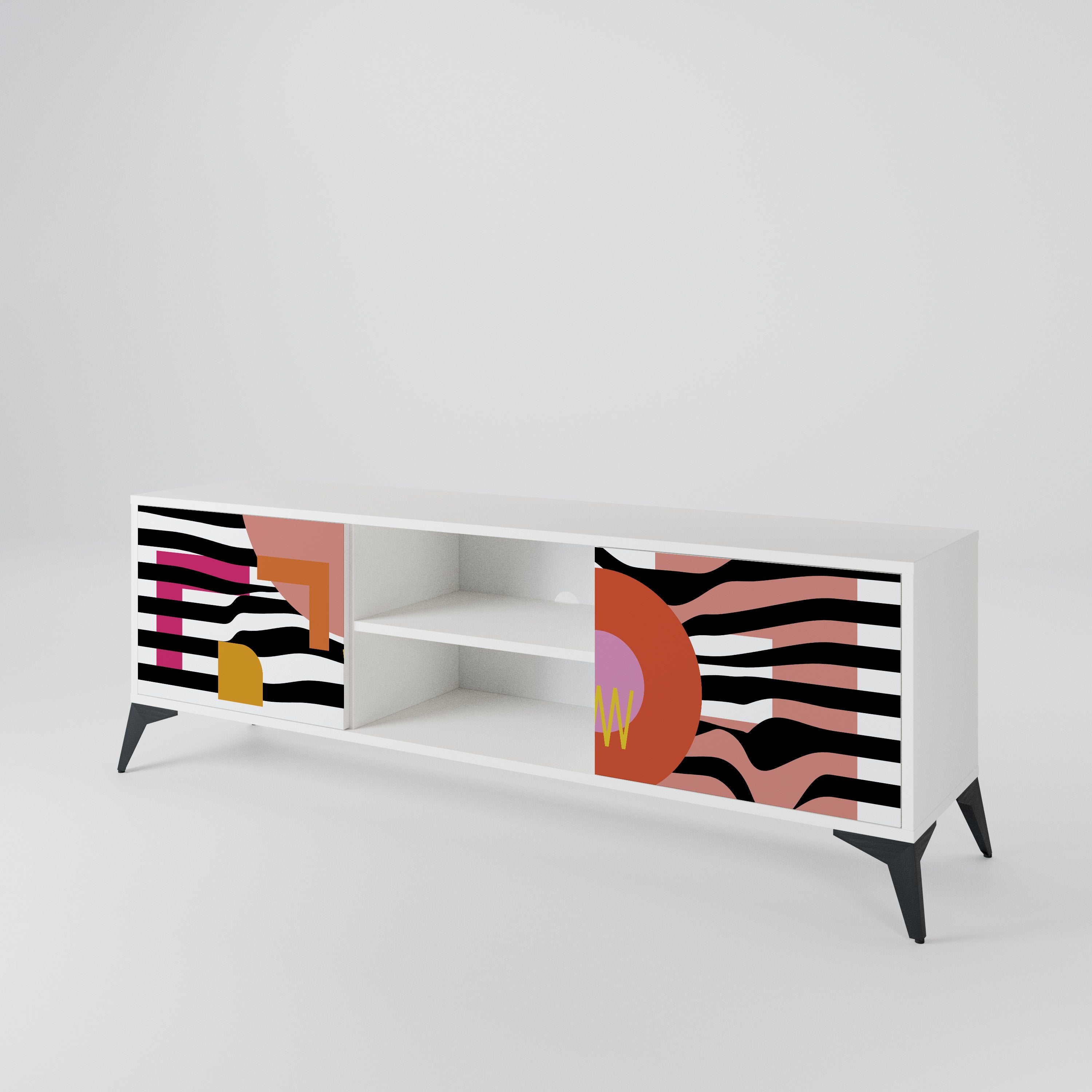 CHROMATIC ABSTRACT Mueble de TV de 2 Puertas