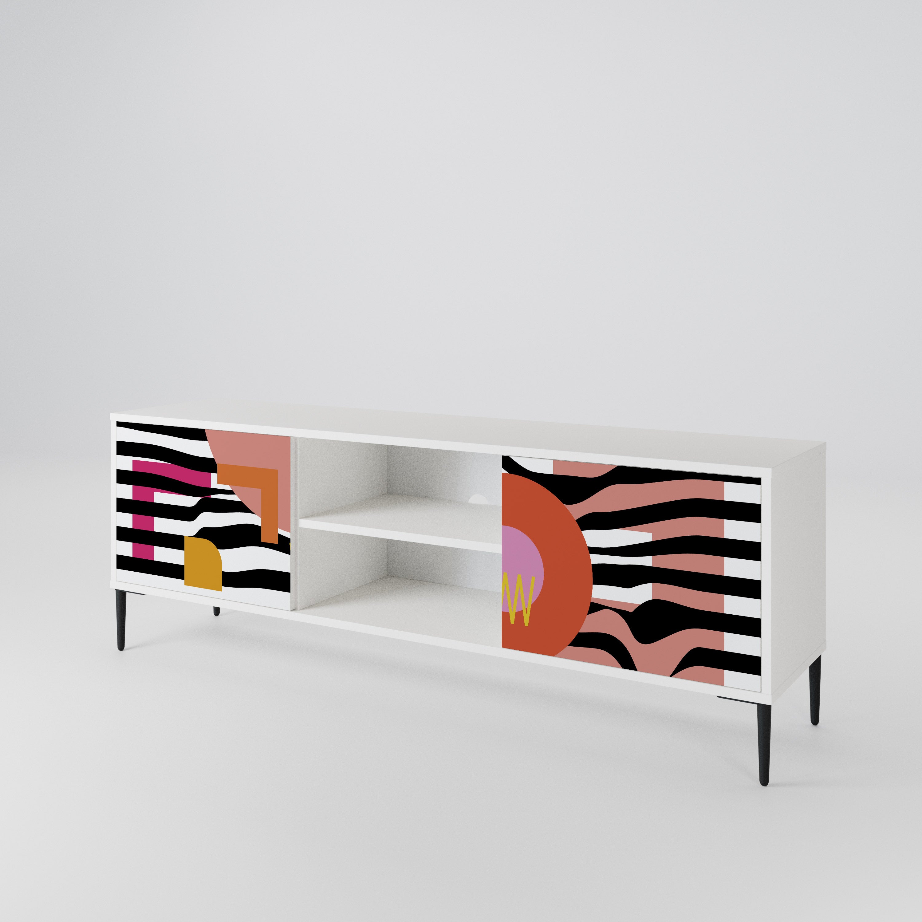 CHROMATIC ABSTRACT Mueble de TV de 2 Puertas