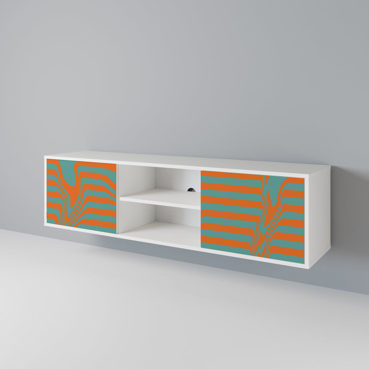 LINE COLLAPSE 2-Door TV Cabinet