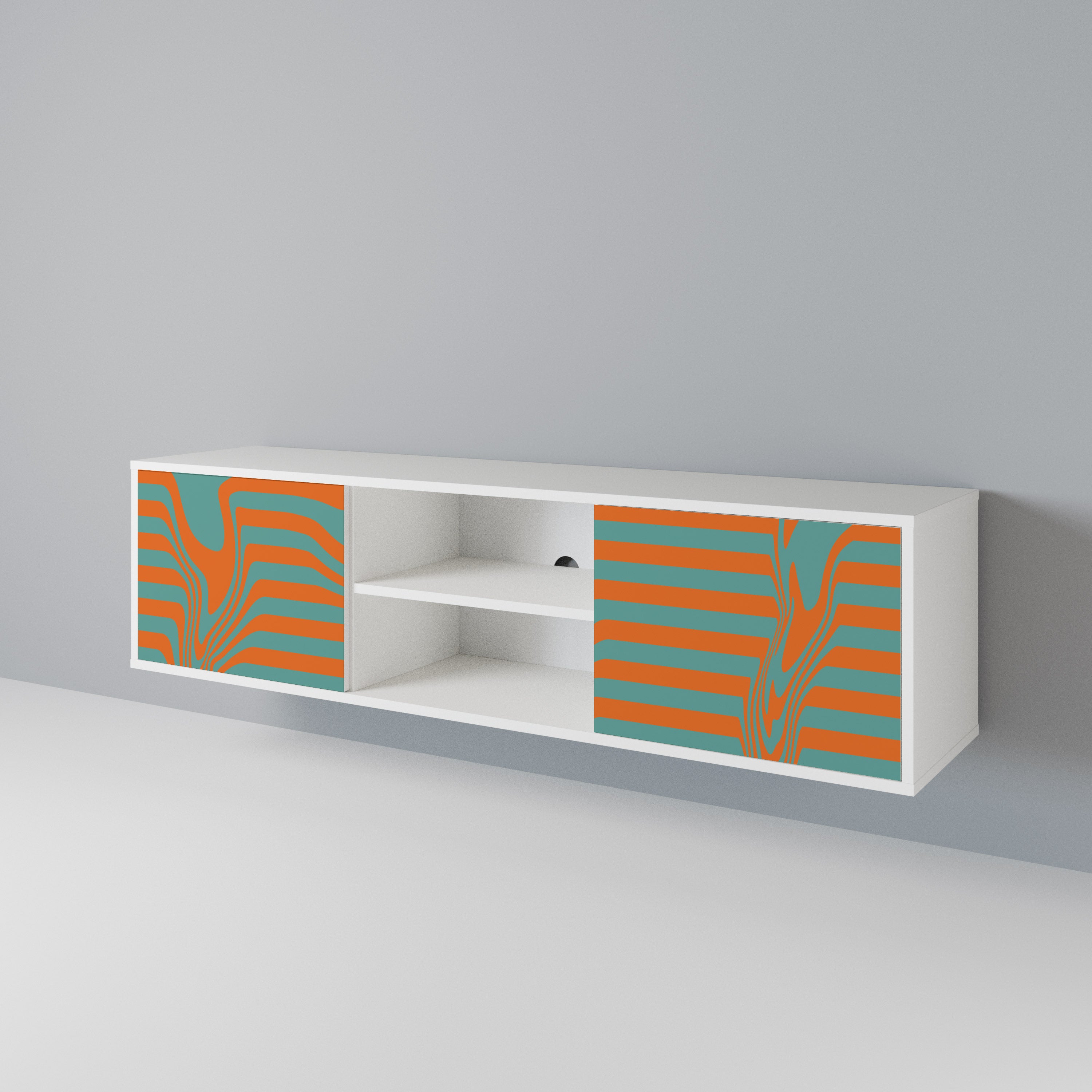 LINE COLLAPSE Mueble de TV de 2 Puertas