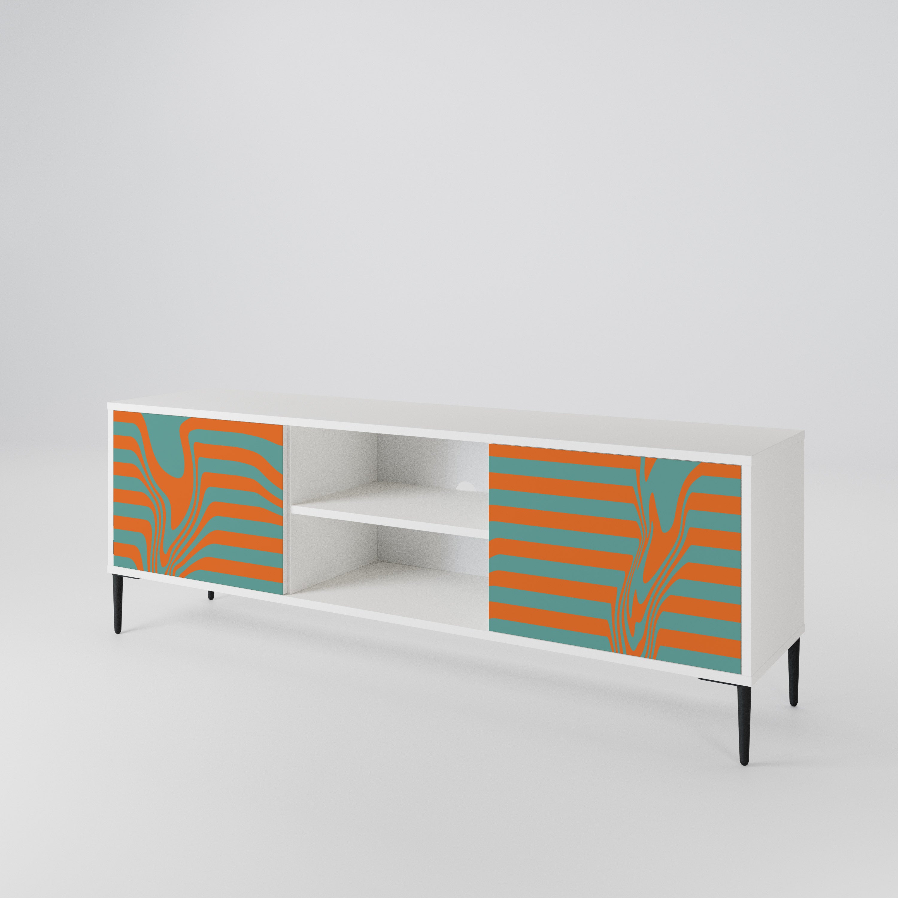 LINE COLLAPSE Mueble de TV de 2 Puertas