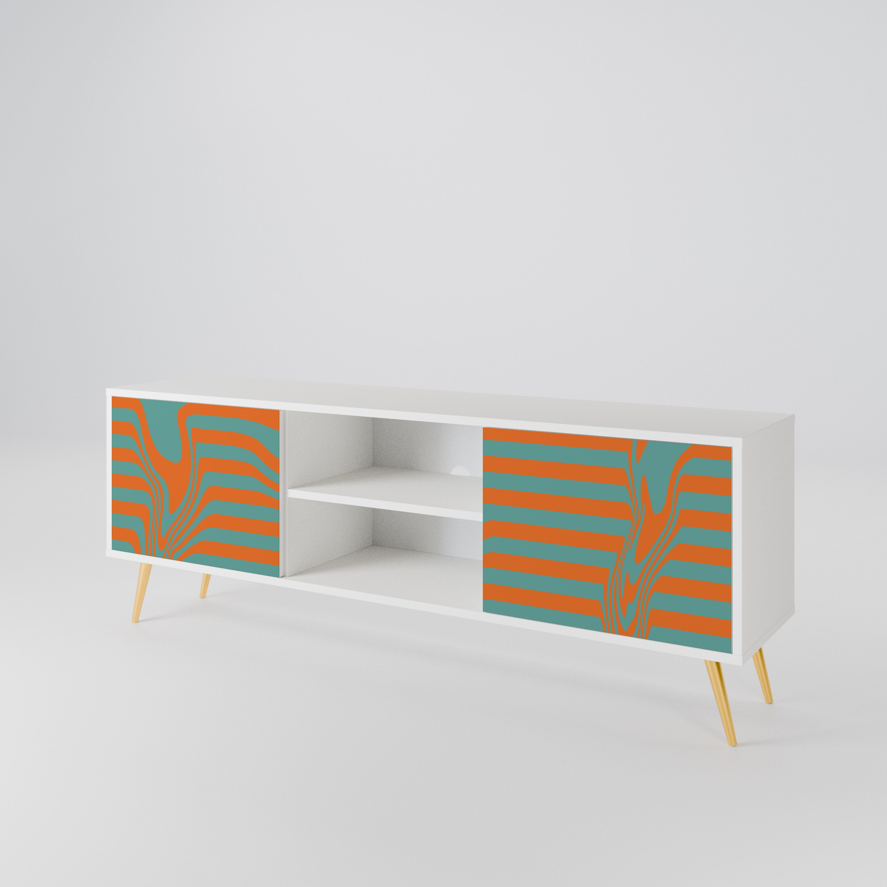 LINE COLLAPSE Mueble de TV de 2 Puertas