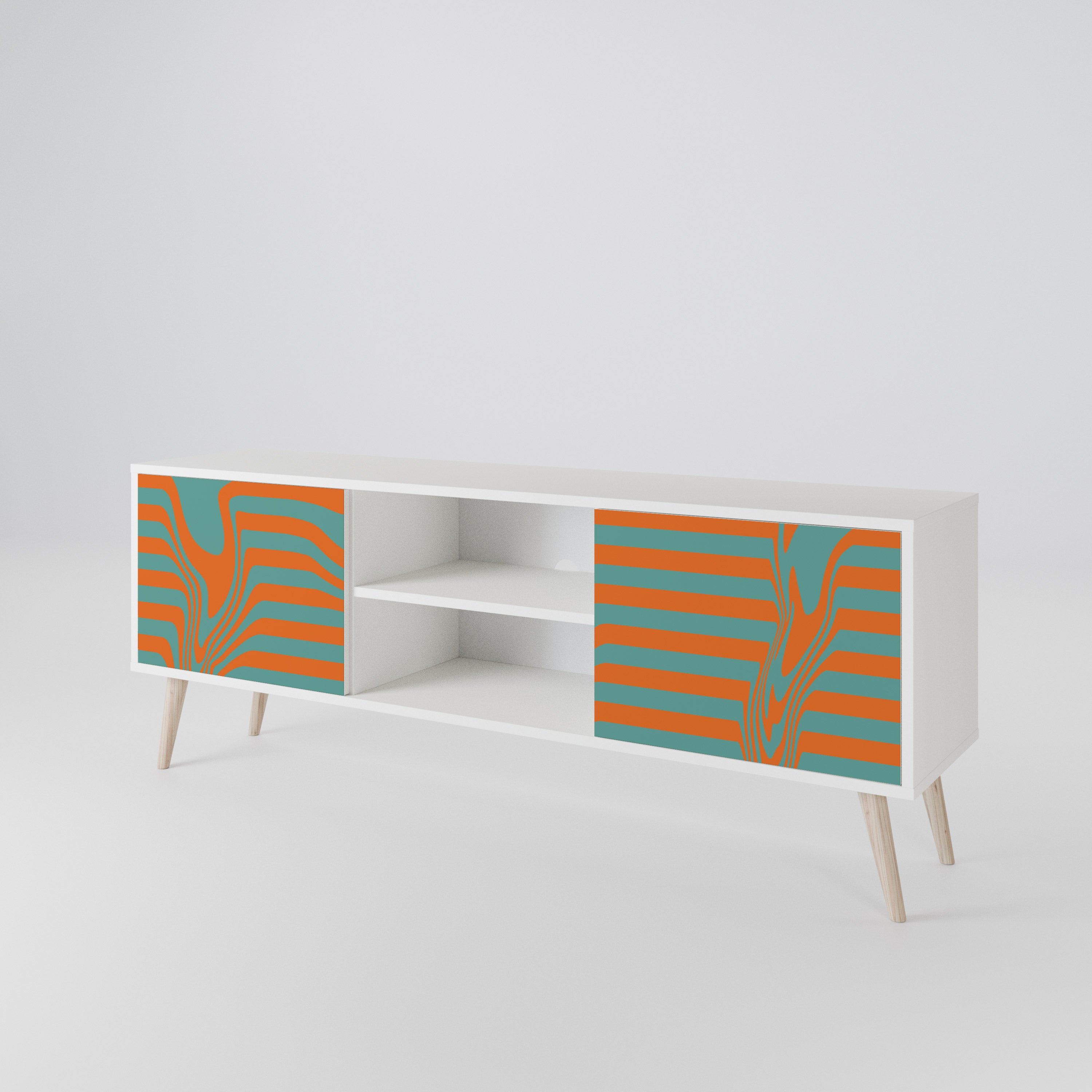 LINE COLLAPSE Mueble de TV de 2 Puertas