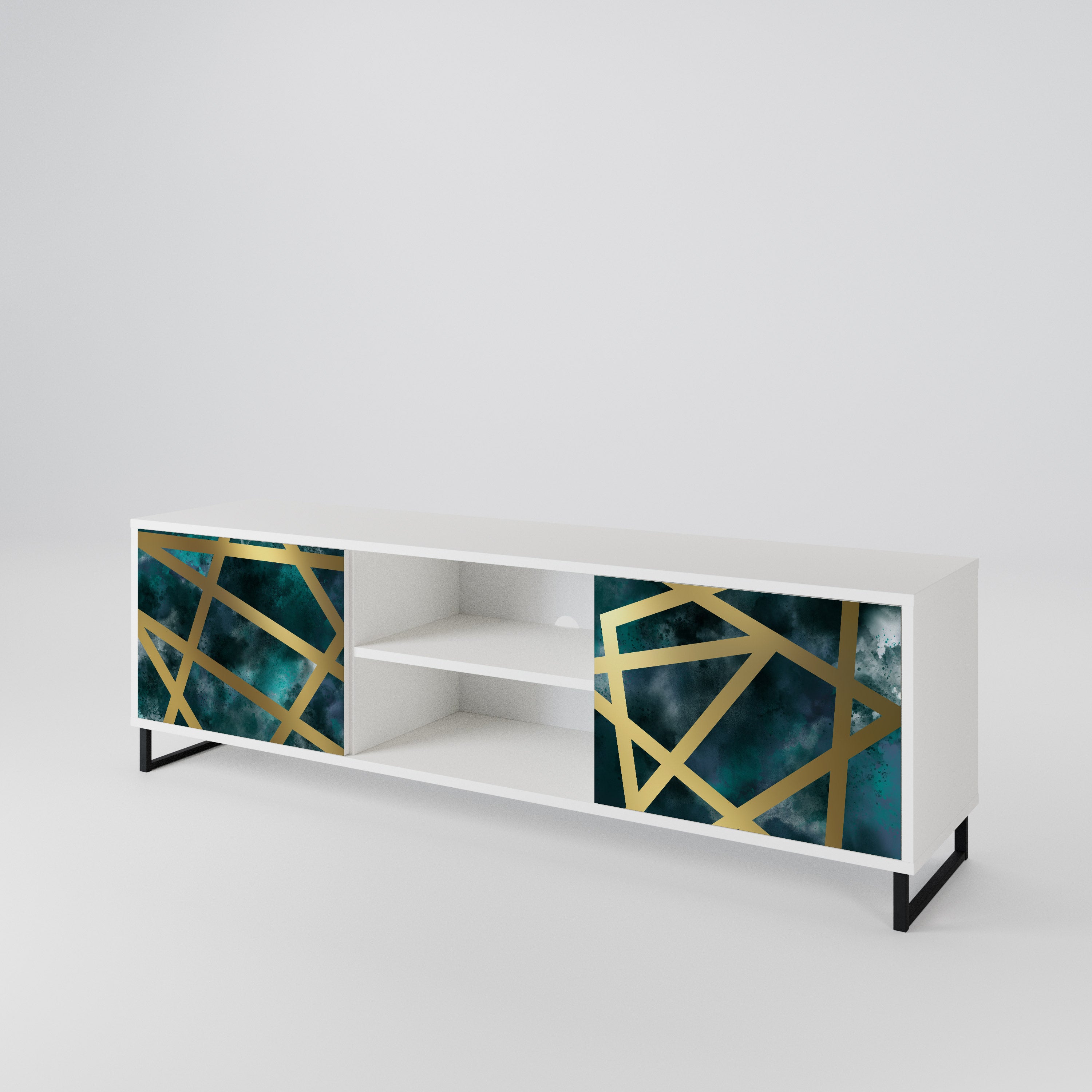 THE LABYRINTH OF GOLD Mueble de TV de 2 Puertas