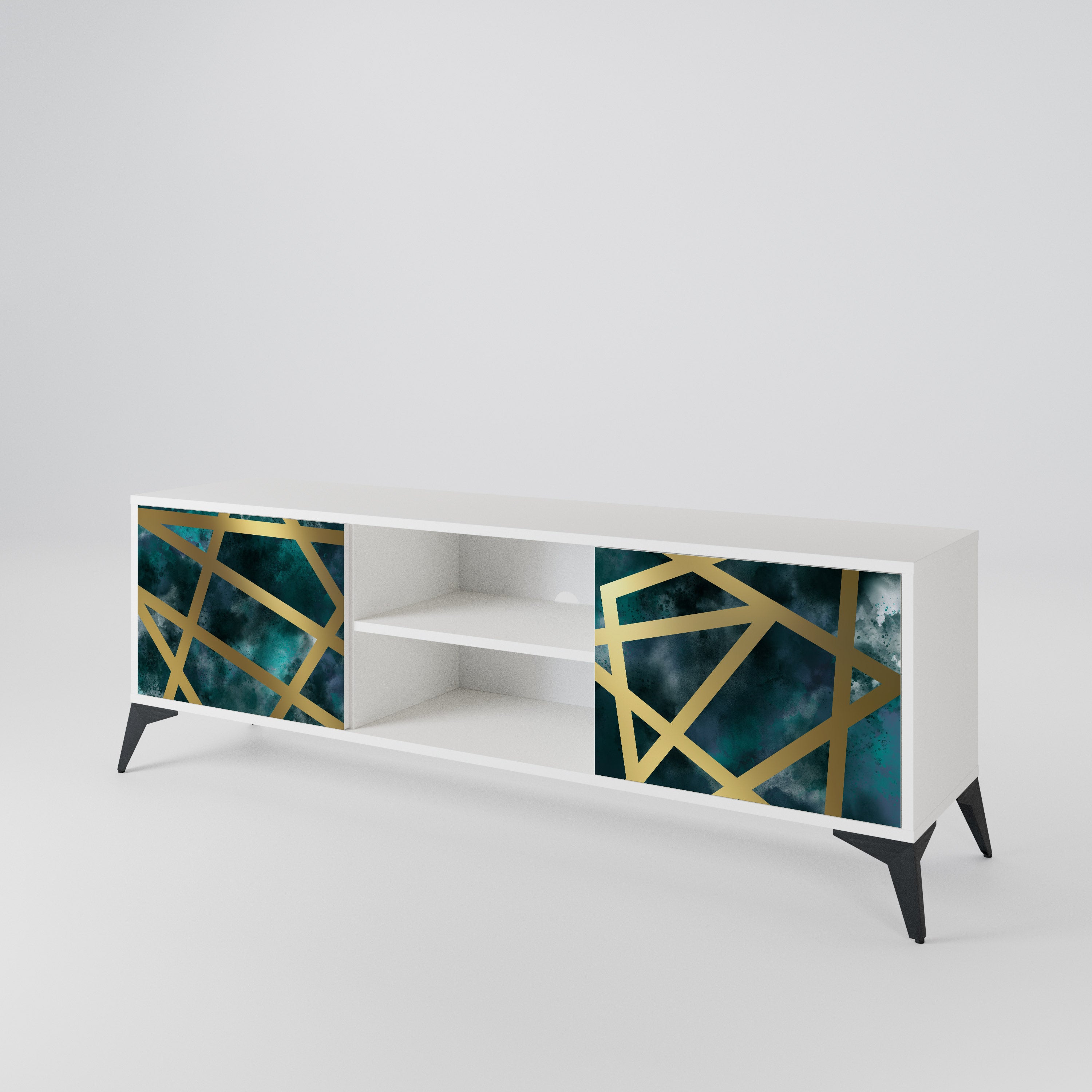THE LABYRINTH OF GOLD Mueble de TV de 2 Puertas