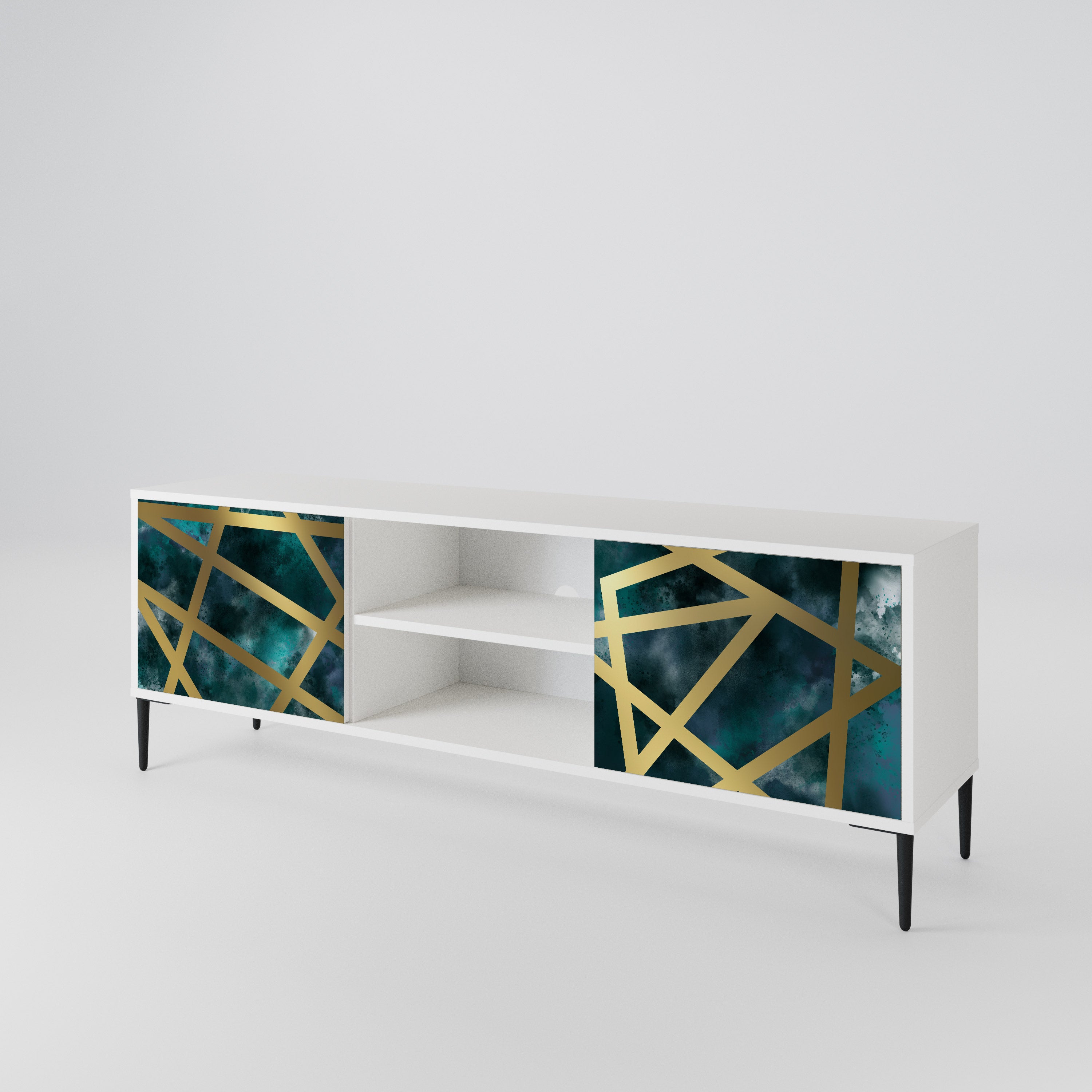 THE LABYRINTH OF GOLD Mueble de TV de 2 Puertas