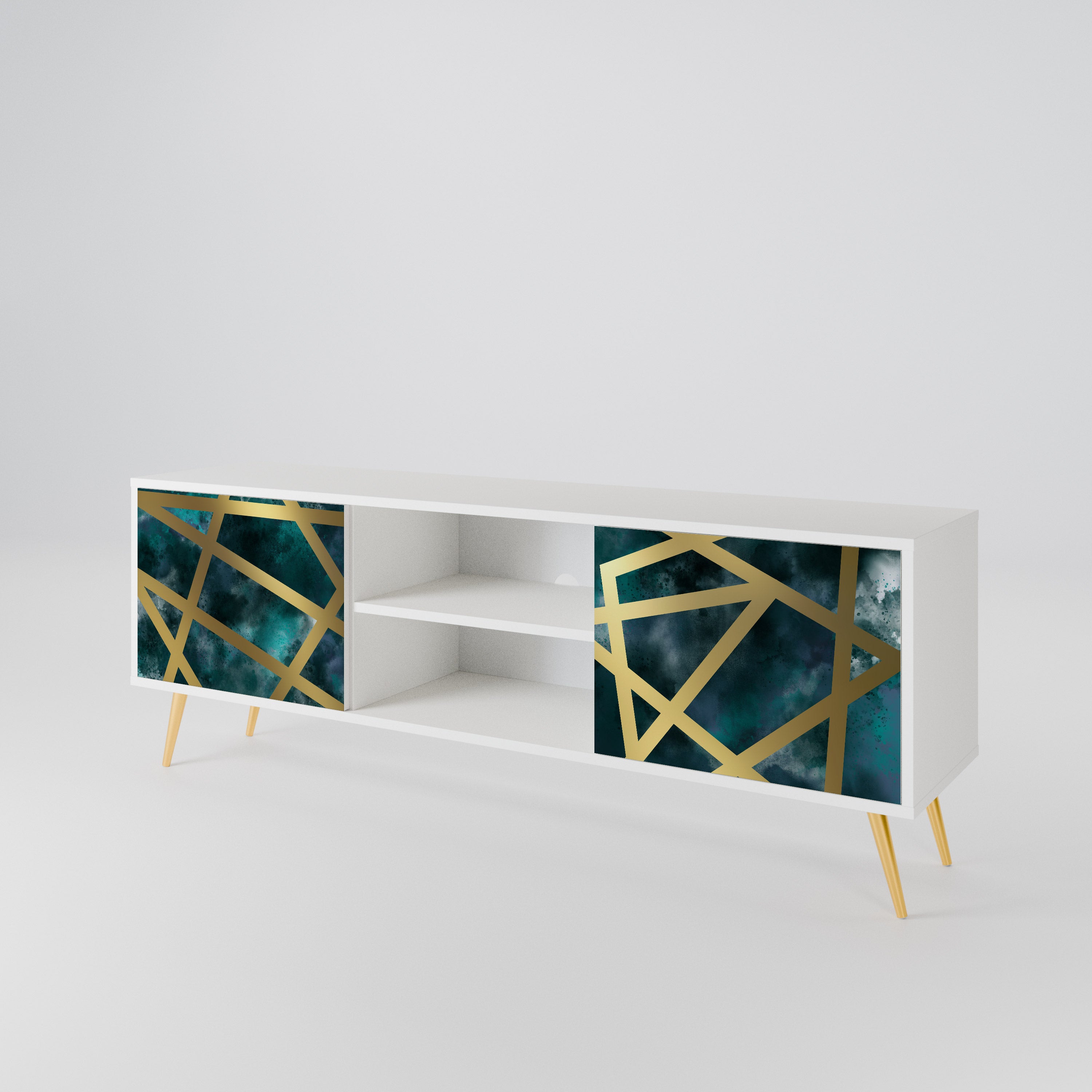 THE LABYRINTH OF GOLD Mueble de TV de 2 Puertas