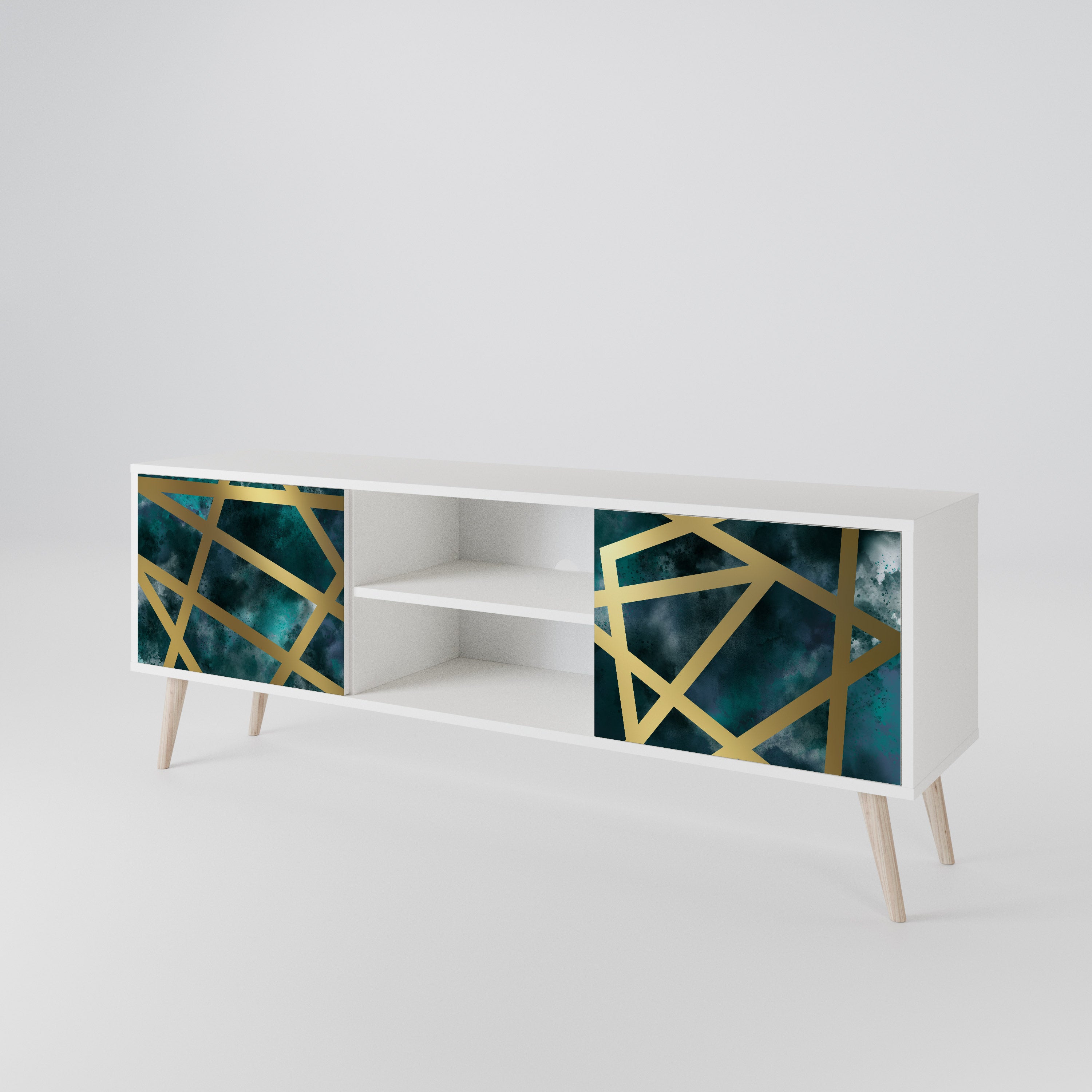 THE LABYRINTH OF GOLD Mueble de TV de 2 Puertas