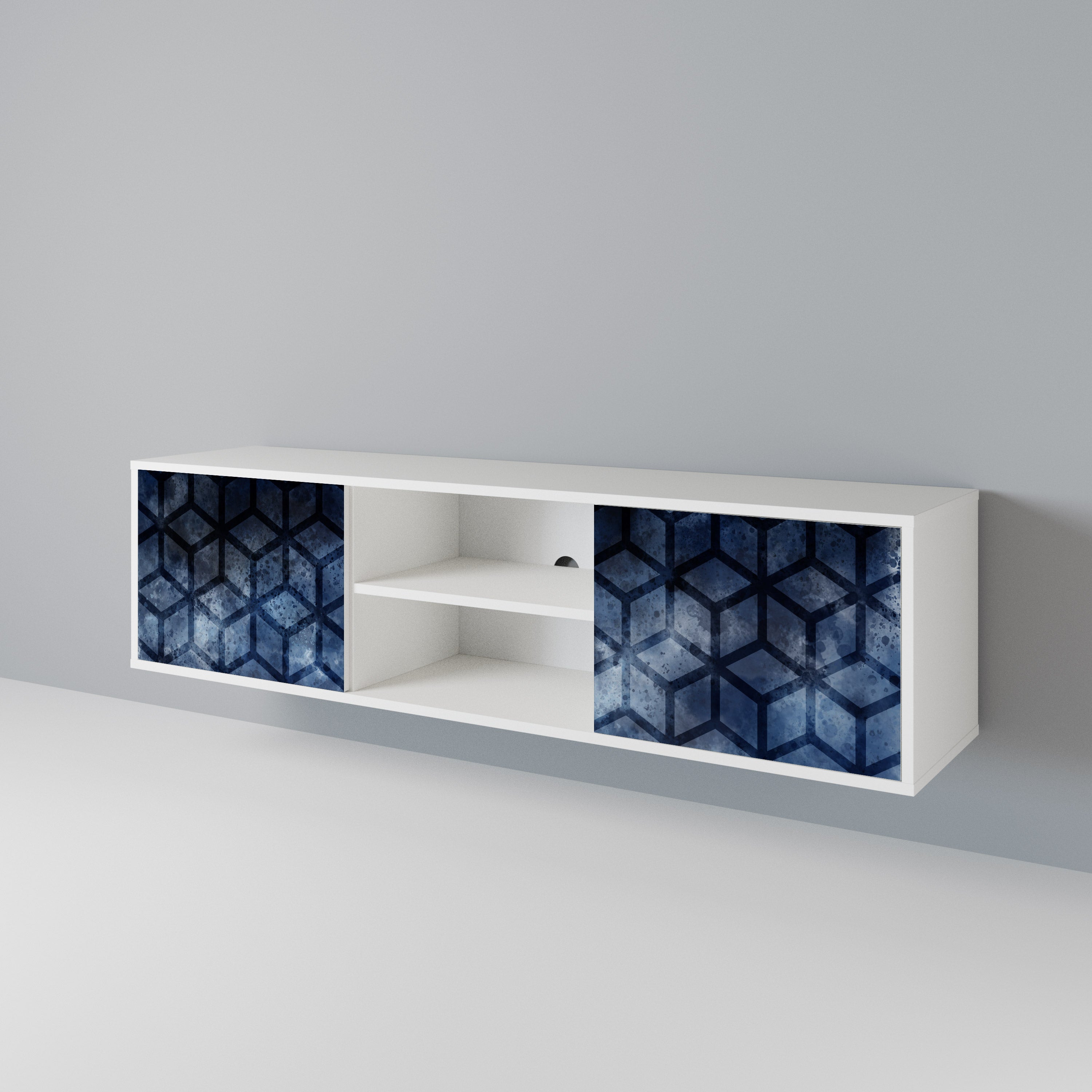 CUBIC MIST Mueble de TV de 2 Puertas