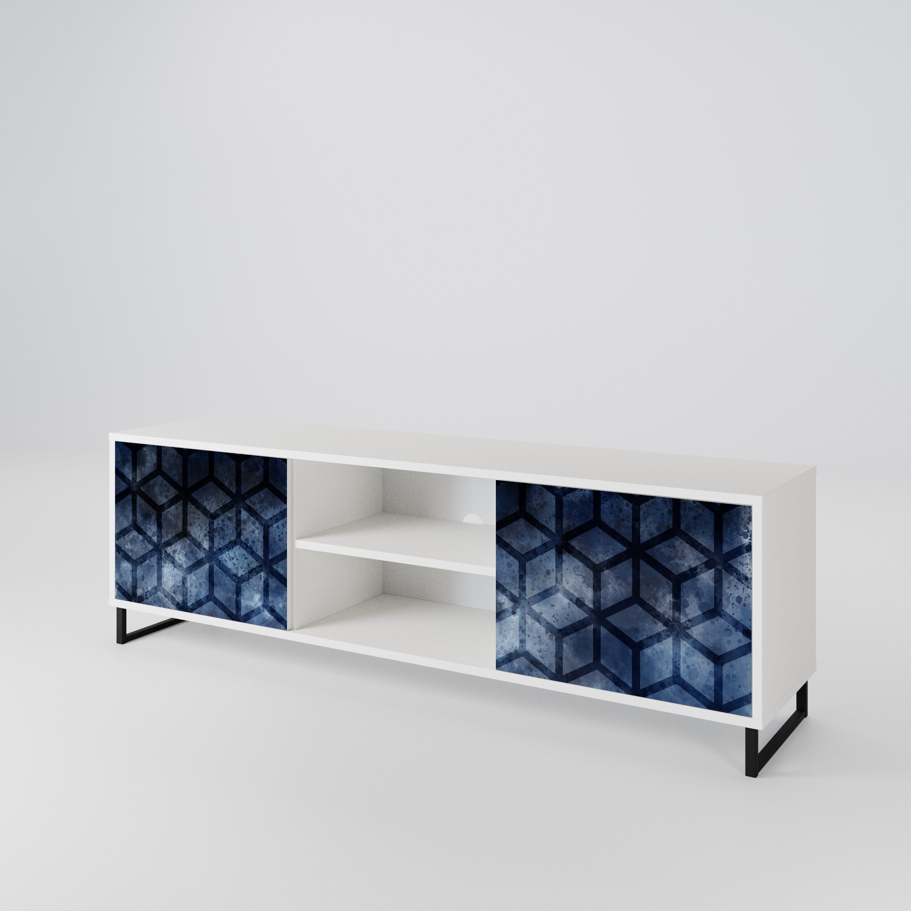 CUBIC MIST Mueble de TV de 2 Puertas