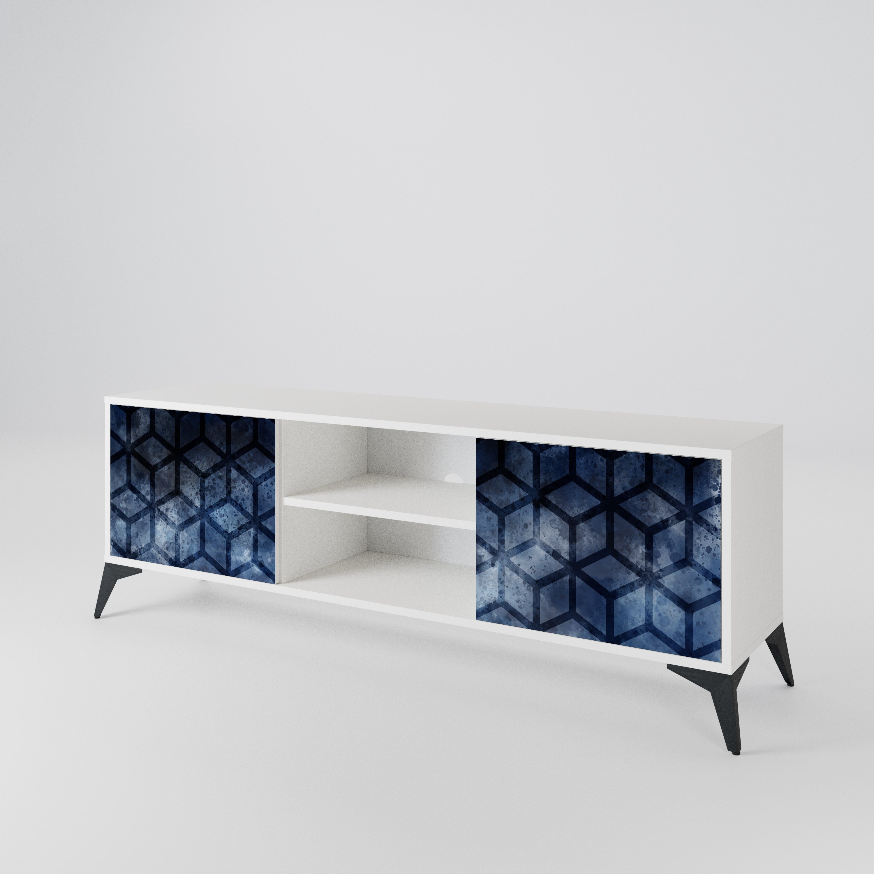 CUBIC MIST Mueble de TV de 2 Puertas