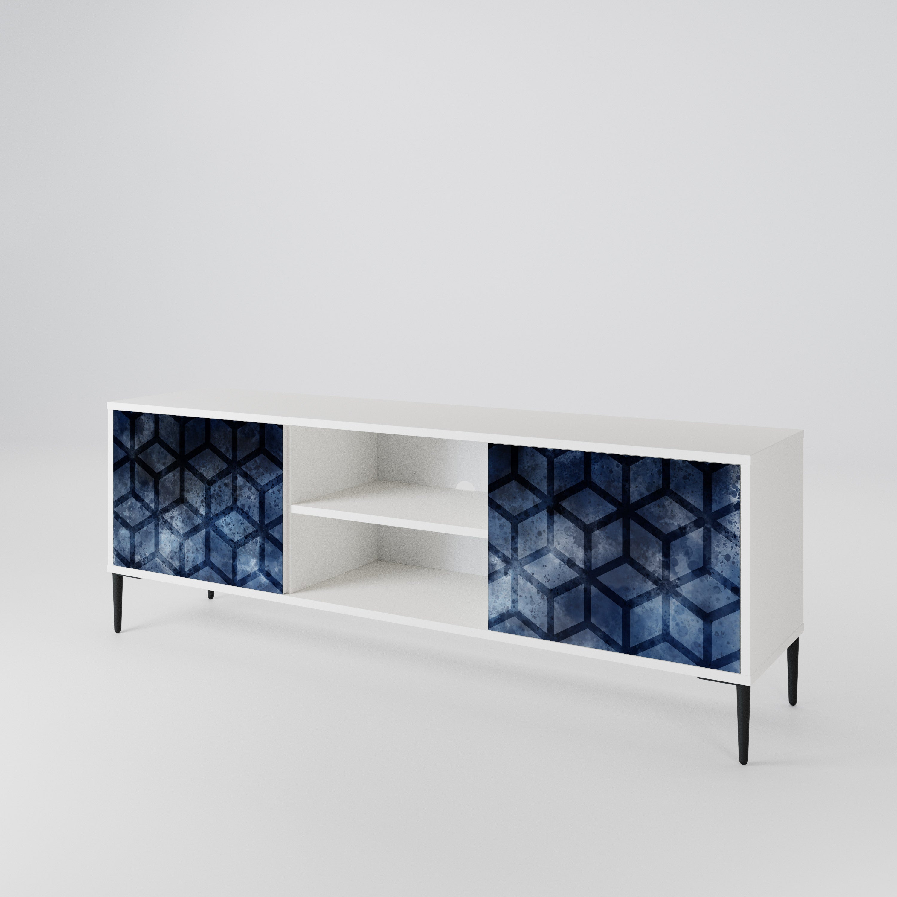 CUBIC MIST Mueble de TV de 2 Puertas