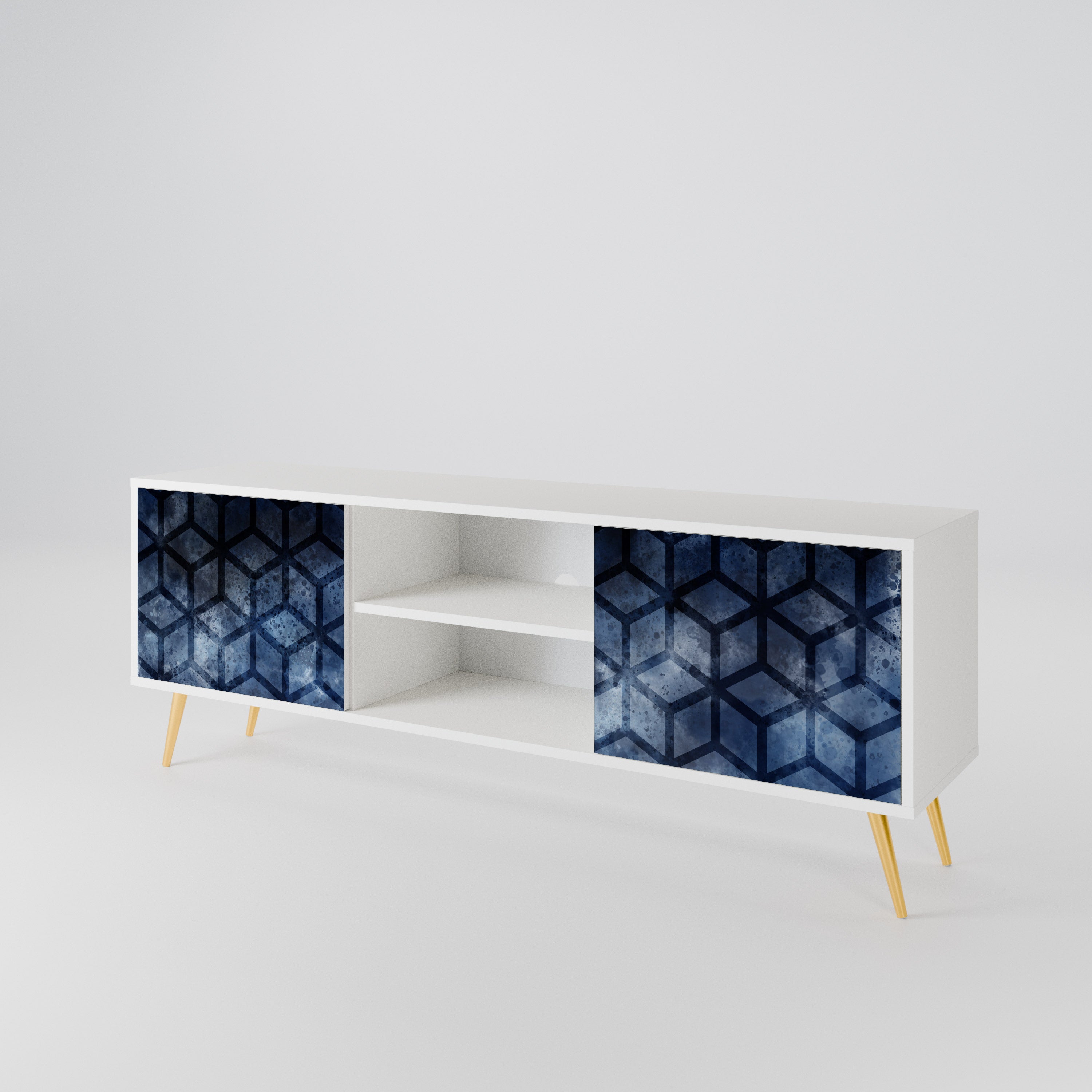 CUBIC MIST Mueble de TV de 2 Puertas
