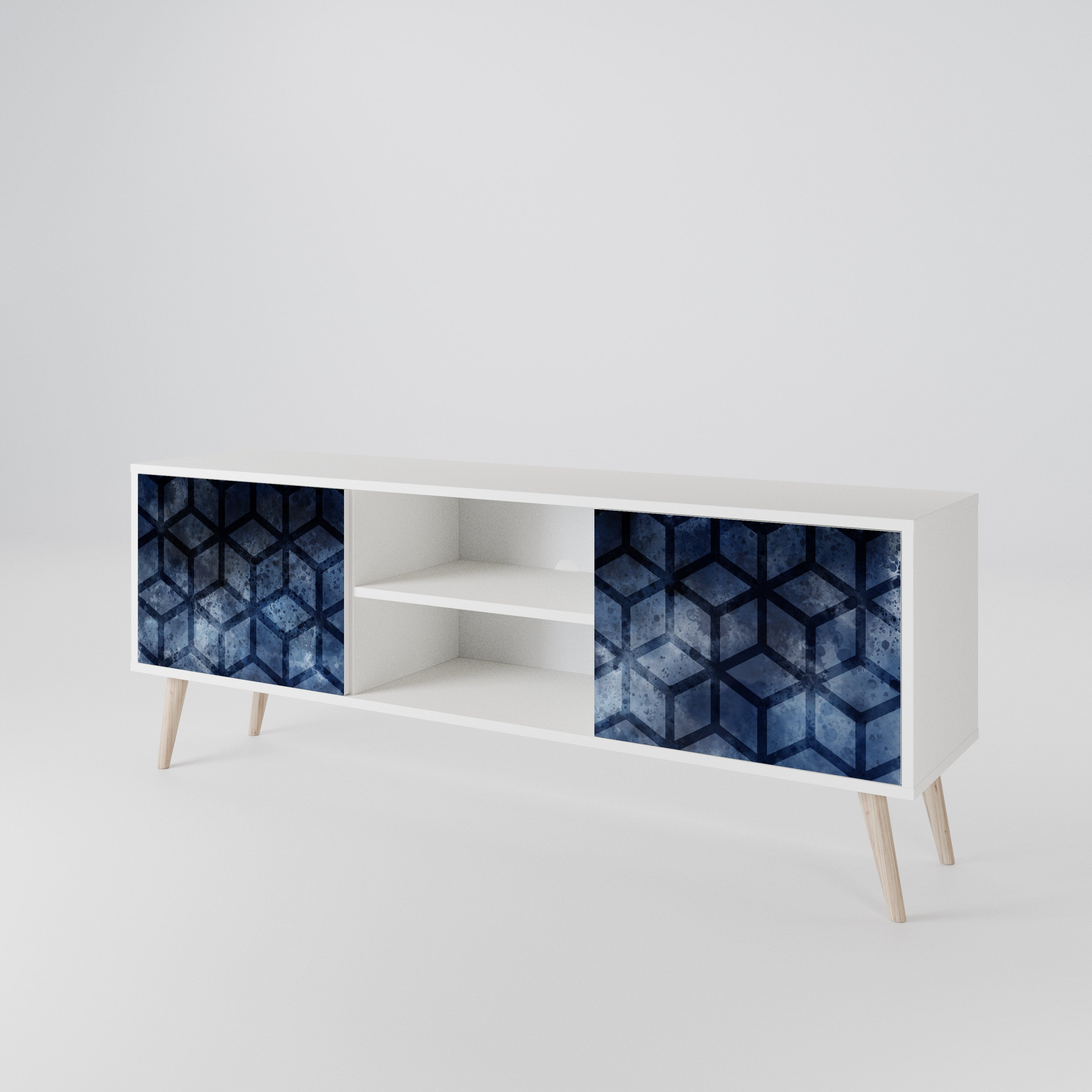 CUBIC MIST Mueble de TV de 2 Puertas